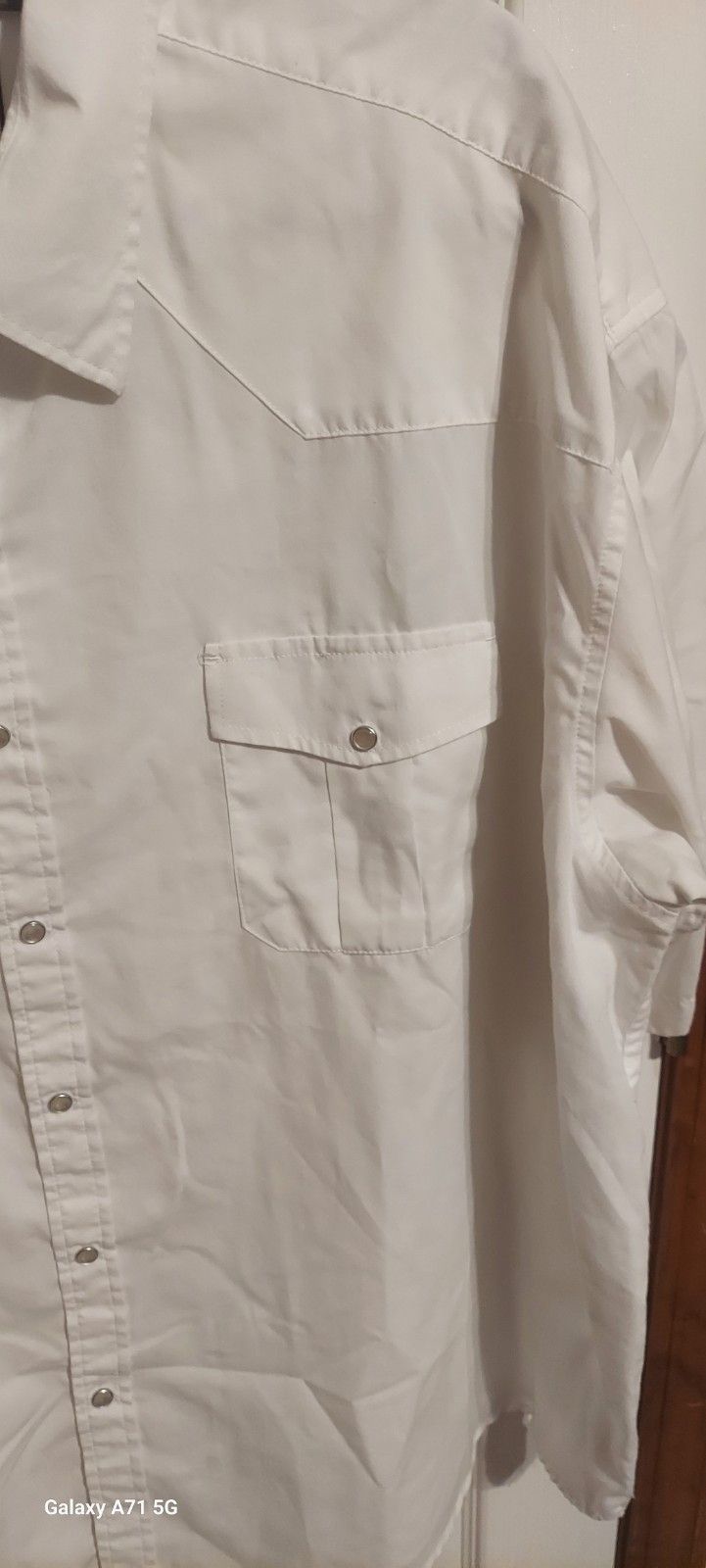 Other Pearl Snap White Short Sleeve Coevals Club Flap Pockets Siz Size US XXL / EU 58 / 5 - 2 Thumbnail