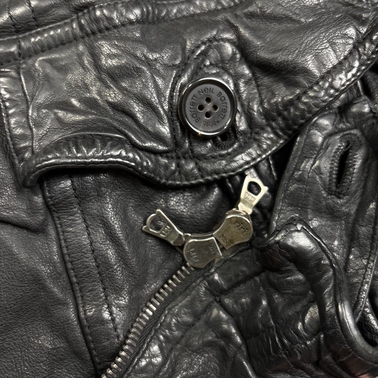 Neil Barrett Archive Neil Barrett - Riri Zips Wrinkled Leather Jacket Size US M / EU 48-50 / 2 - 7 Thumbnail