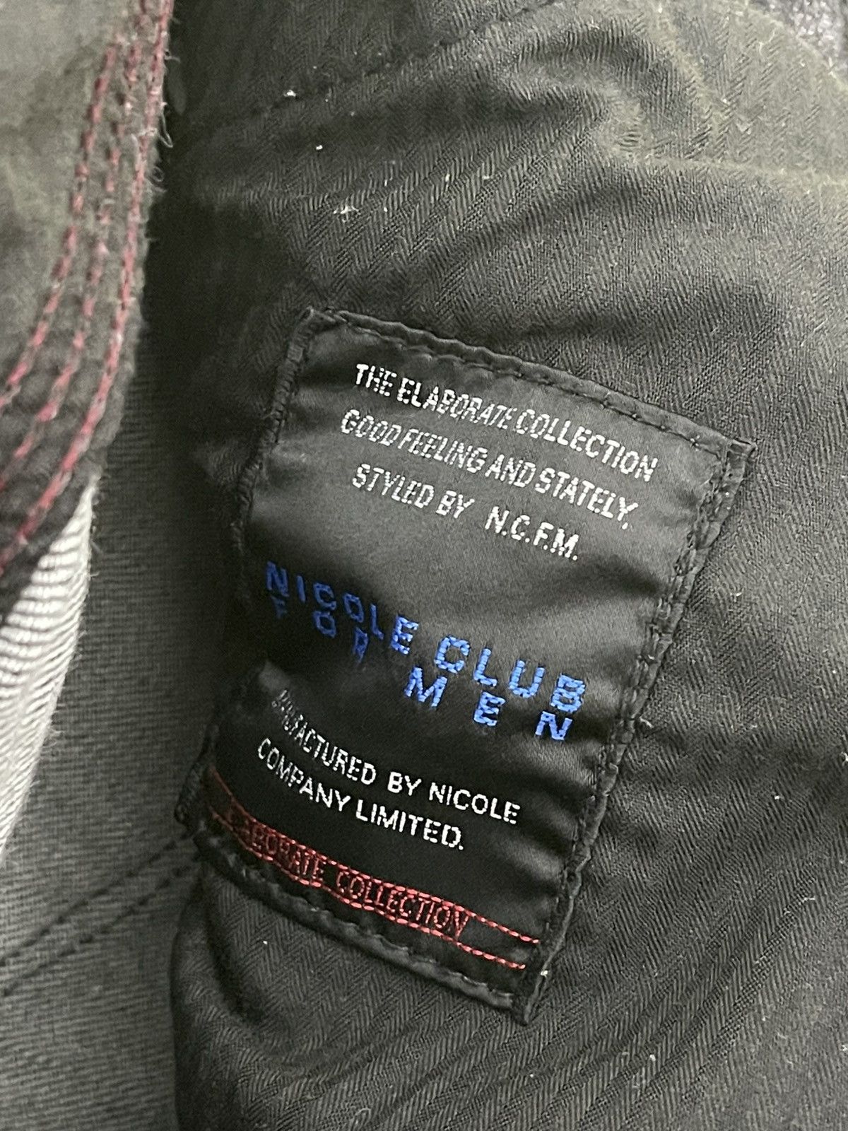 Japanese Brand Skinny Jeans Nicole Club Japan Patchwork Faded 2🟦5 Size US 30 / EU 46 - 16 Thumbnail