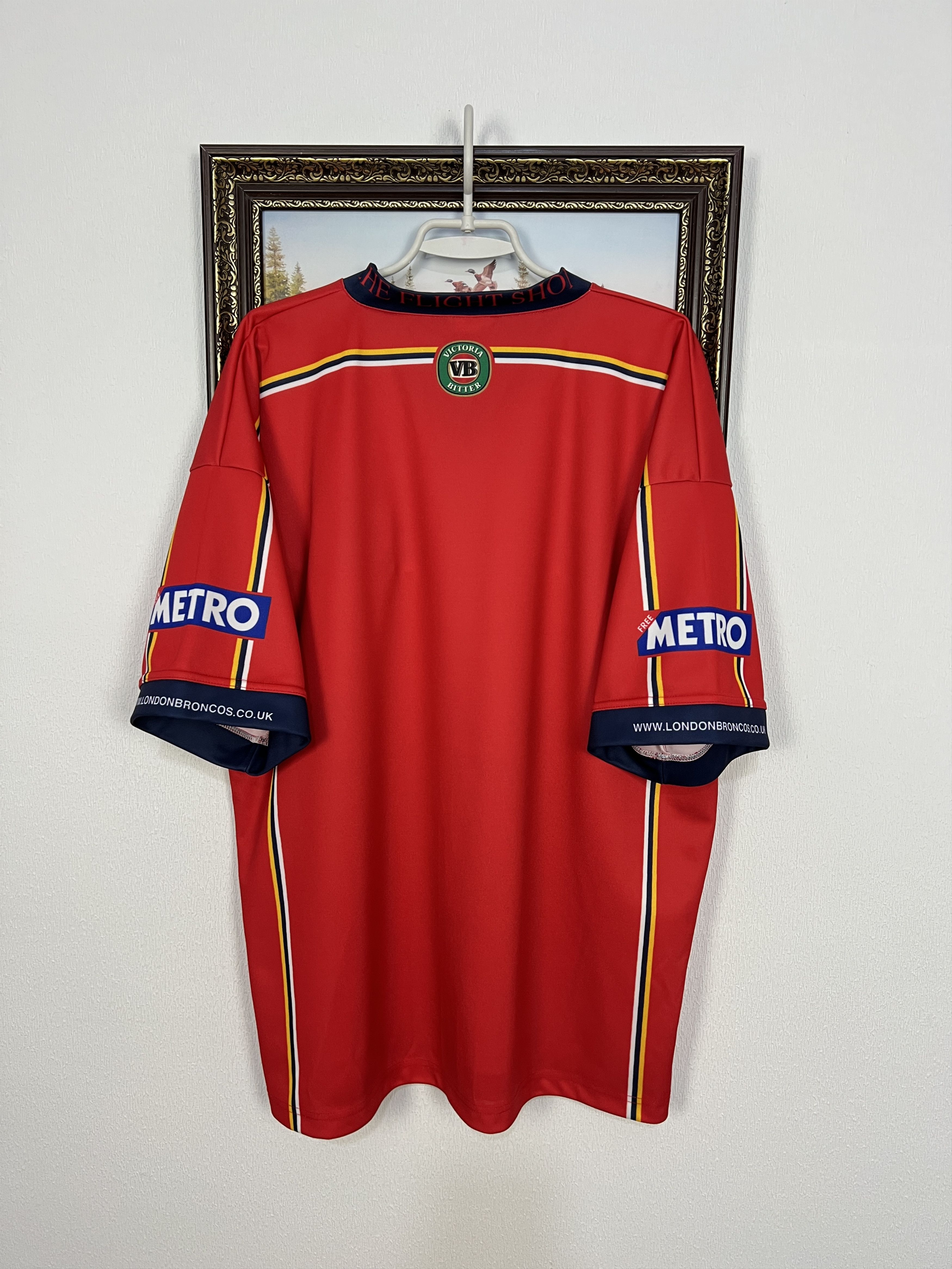 Vintage Vintage 2000's London Broncos ISC Rugby Union Jersey Mens Size US XXL / EU 58 / 5 - 11 Thumbnail