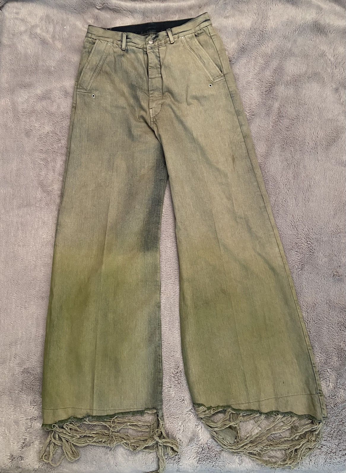 Rick Owens Rick Owens Luxor acid destroyed denim Size US 31 - 1 Thumbnail