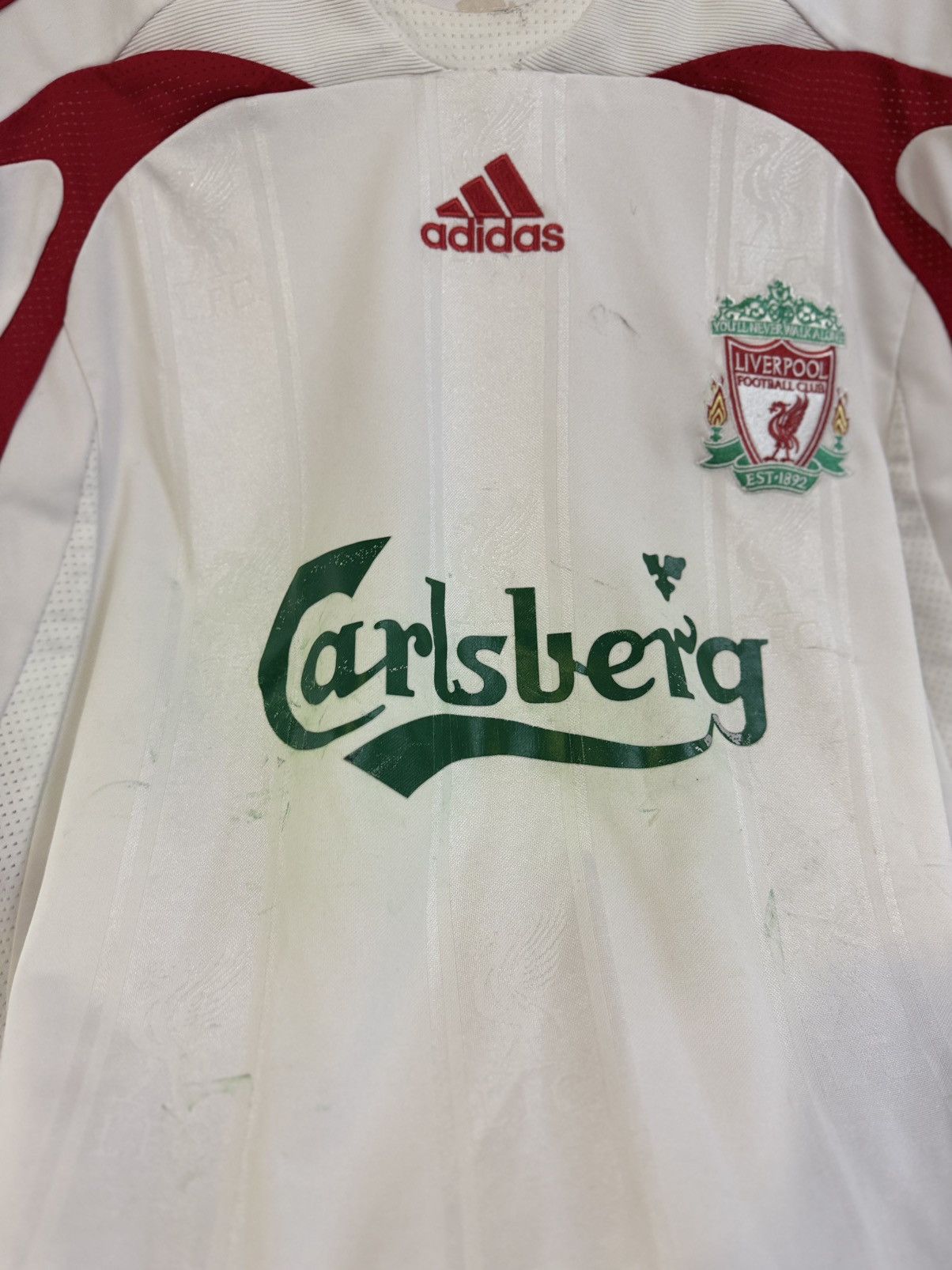 Adidas × Vintage #26 Carragher Liverpool 2007/08 football shirt Size US XL / EU 56 / 4 - 5 Thumbnail