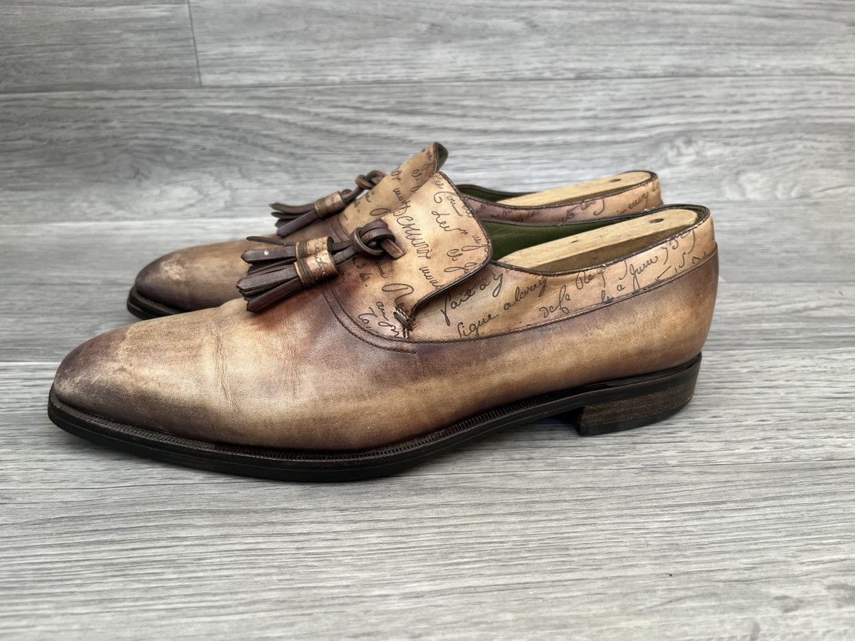 Berluti $1700 Berluti scritto patina tassel penny loafers sz 7.5 Size US 8.5 / EU 41-42 - 5 Thumbnail