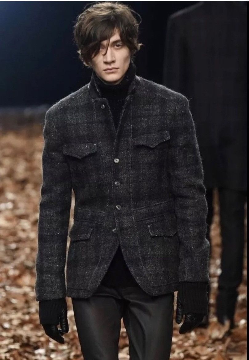 John Varvatos Alpaca Plaid Jacket. 48 Size US M / EU 48-50 / 2 - 2 Thumbnail
