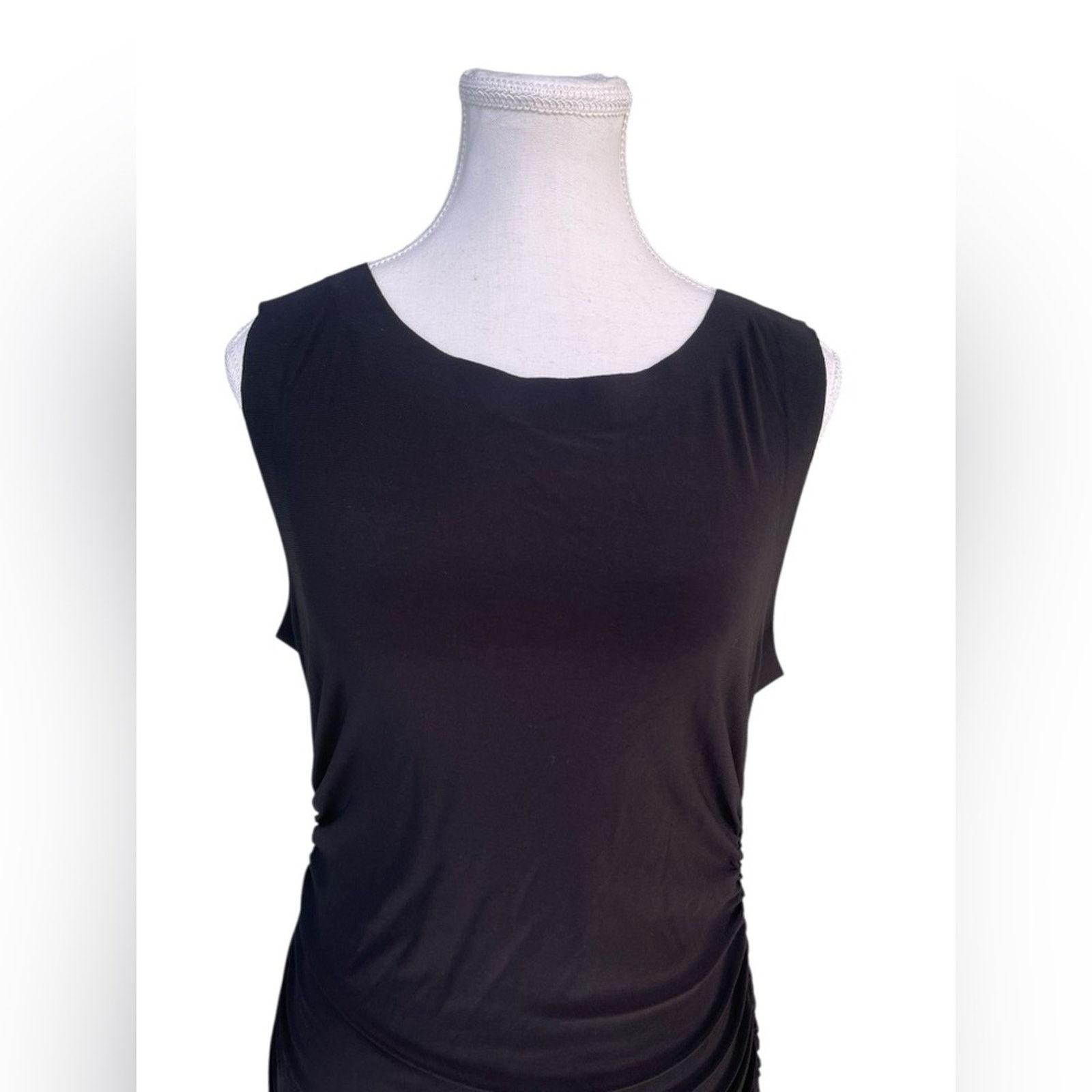 Norma Kamali NORMAM KAMALI SHIRRED WAIST DRESS SIZE:L/40 NWT Size L / US 10 / IT 46 - 5 Thumbnail