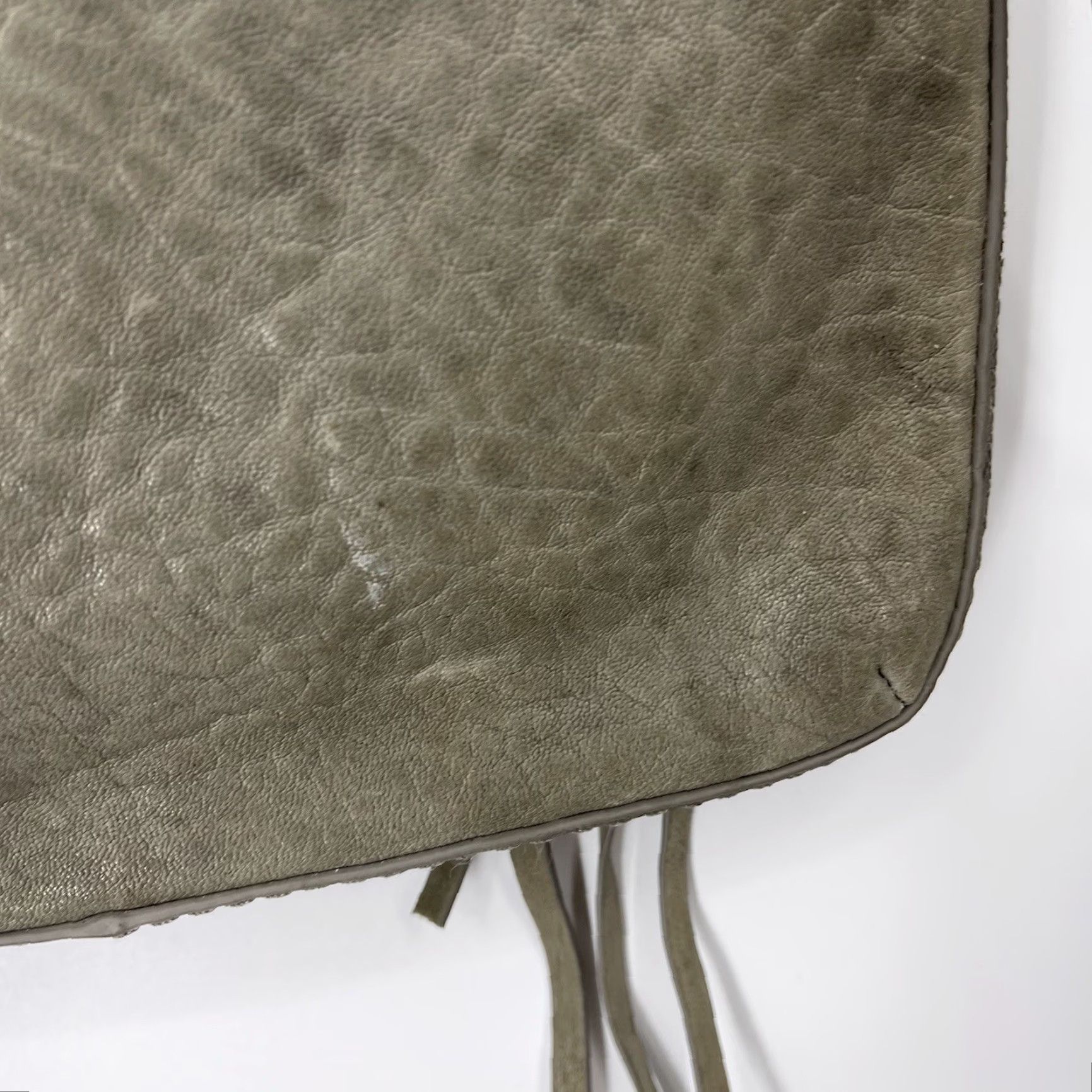 Vintage BOTKIER Leather Logan Gray Purse Shoulder Bag Boho Crossbody Zip Marysia Gray Leather Bag Women Medium Vintage No Size ONE SIZE - 6 Thumbnail