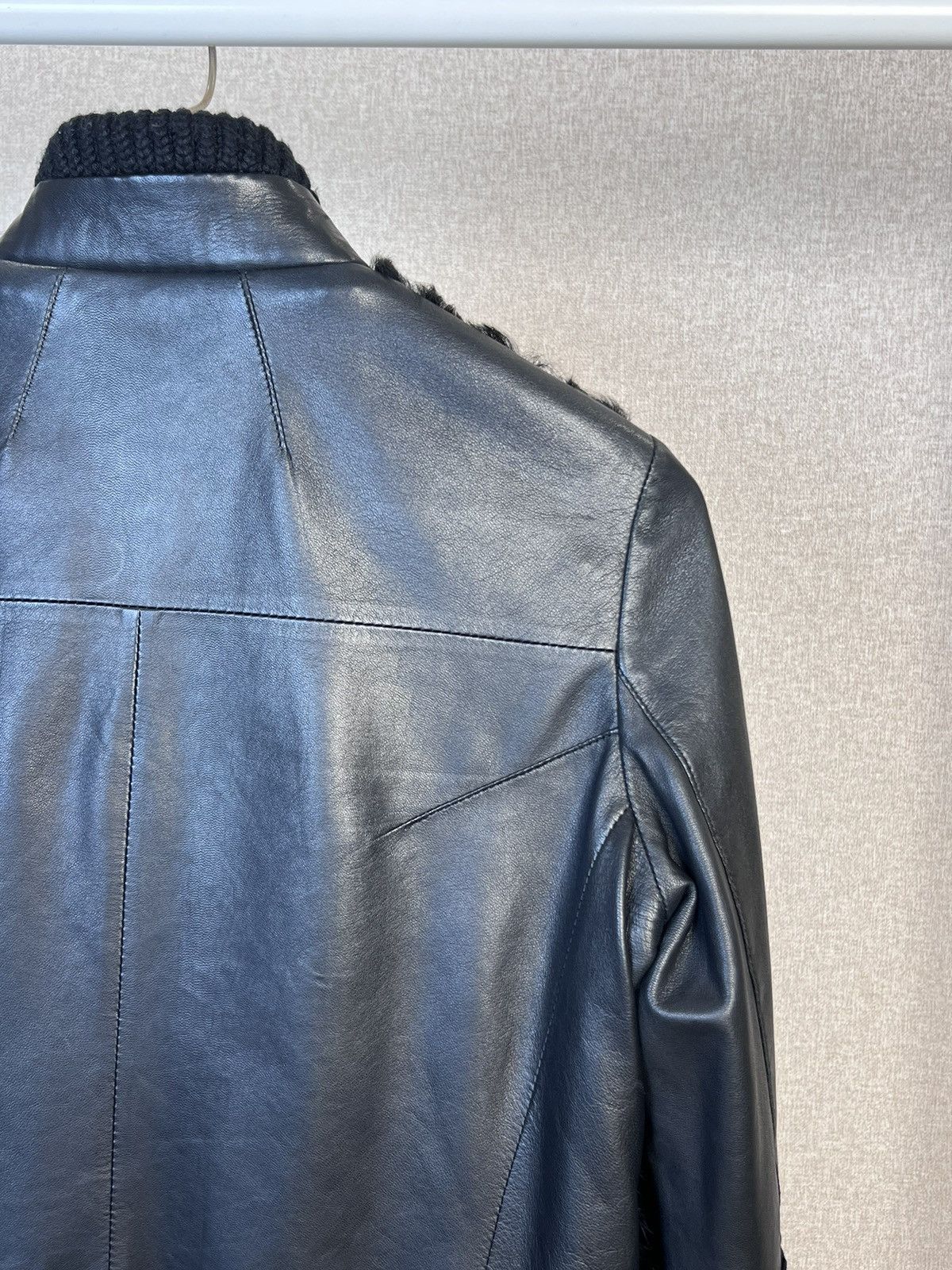 Prada Prada Shearling Leather Black Jacket Size 40 Size S / US 4 / IT 40 - 14 Thumbnail