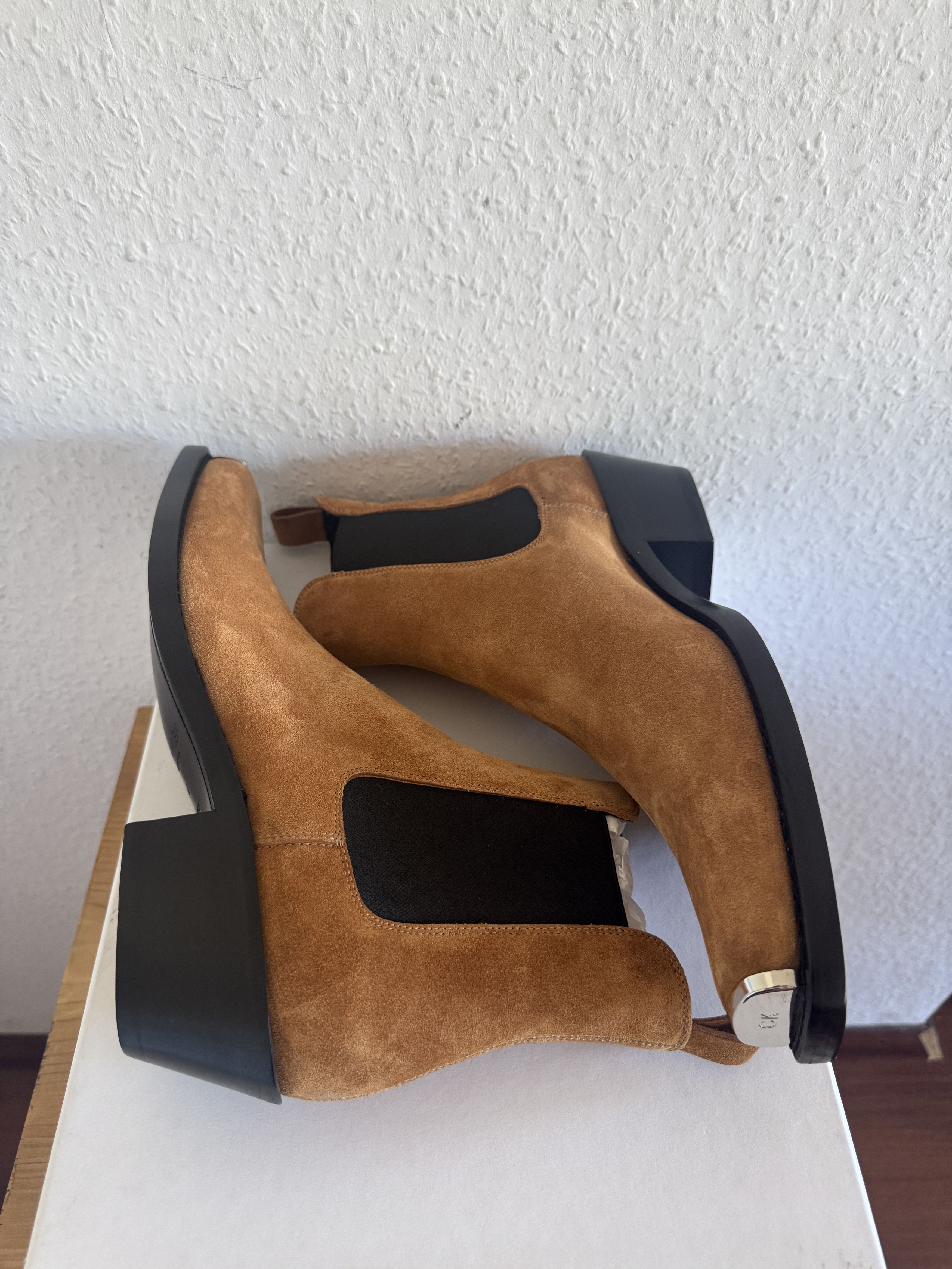 Calvin Klein 205W39NYC Walnut Suede Chelsea Boot Size US 11 / EU 44 - 1 Thumbnail