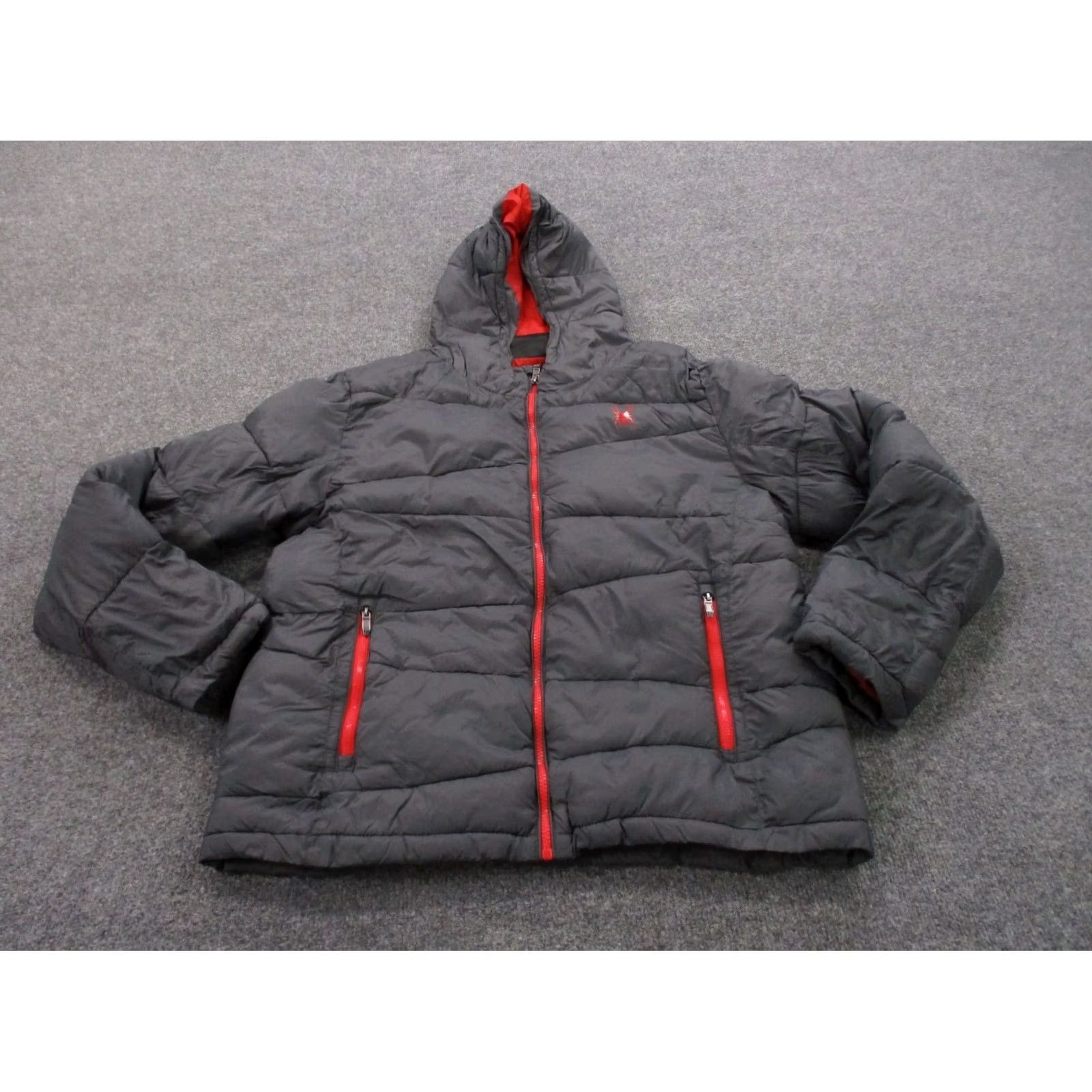 Spyder Spyder Jacket Mens M Gray Puffer Outdoors Hiking Quilted Logo Bomber Size US M / EU 48-50 / 2 - 2 Thumbnail