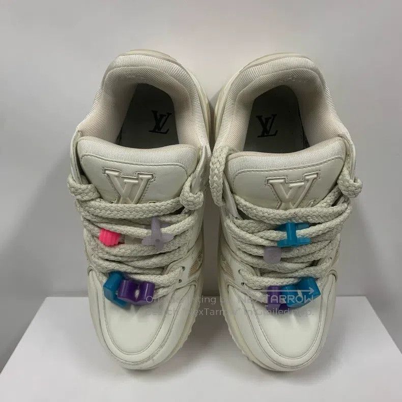 Louis Vuitton Louis Vuitton Trainer White Fat Ding shoes Size US 6.5 / EU 39-40 - 5 Thumbnail