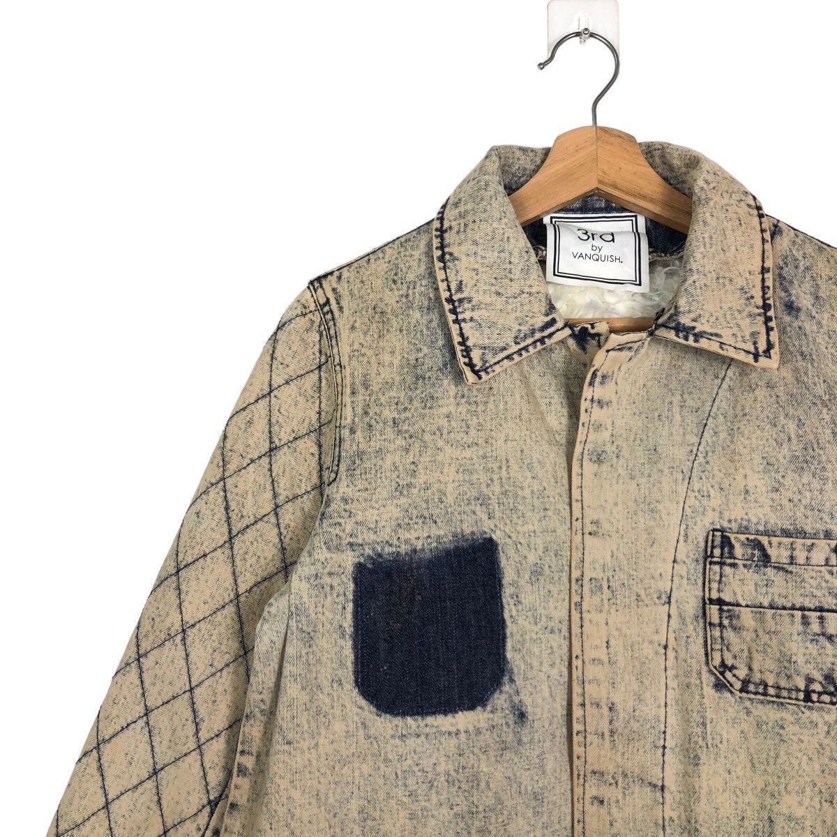 Japanese Brand 🔥Acid Wash Denim Jacket Design Mink Fur Lining Winter Size US M / EU 48-50 / 2 - 6 Thumbnail