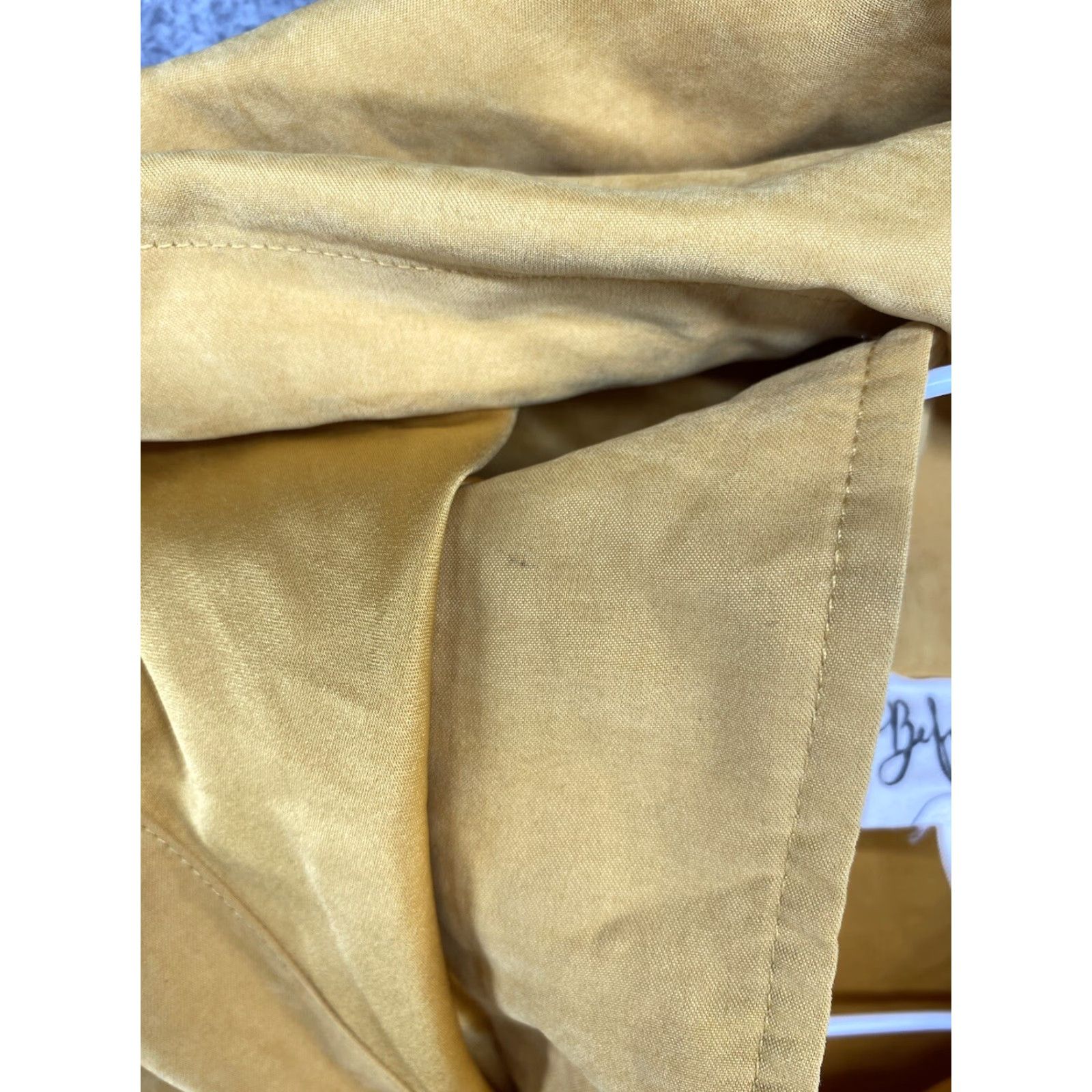 Vintage Before You Women’s Full Zip Jacket Yellow Gold Nylon Blend Hooded M Size Yellow Womens Jacket Size M / US 6-8 / IT 42-44 - 4 Thumbnail