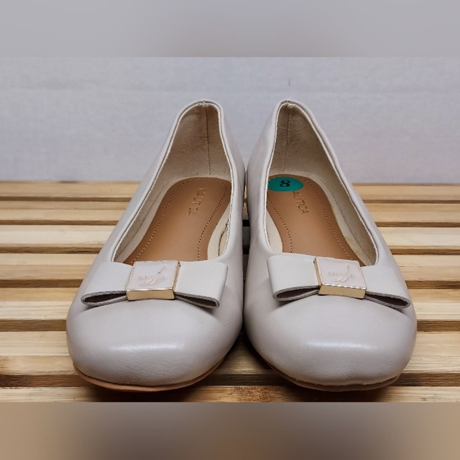 Nautica Nautica Womens Beige Cliona Ballet Flat Shoes Size 8 Size US 8 / IT 38 - 5 Thumbnail