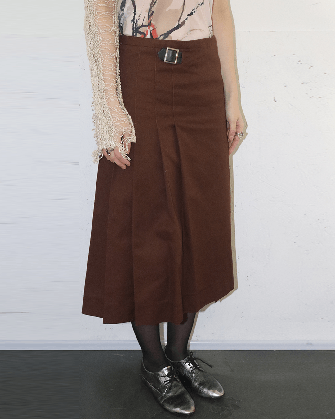 Engineered Garments Engineered Garments Belt Detail Pleated Wrap Skirt Size 28" / US 6 / IT 42 - 3 Thumbnail