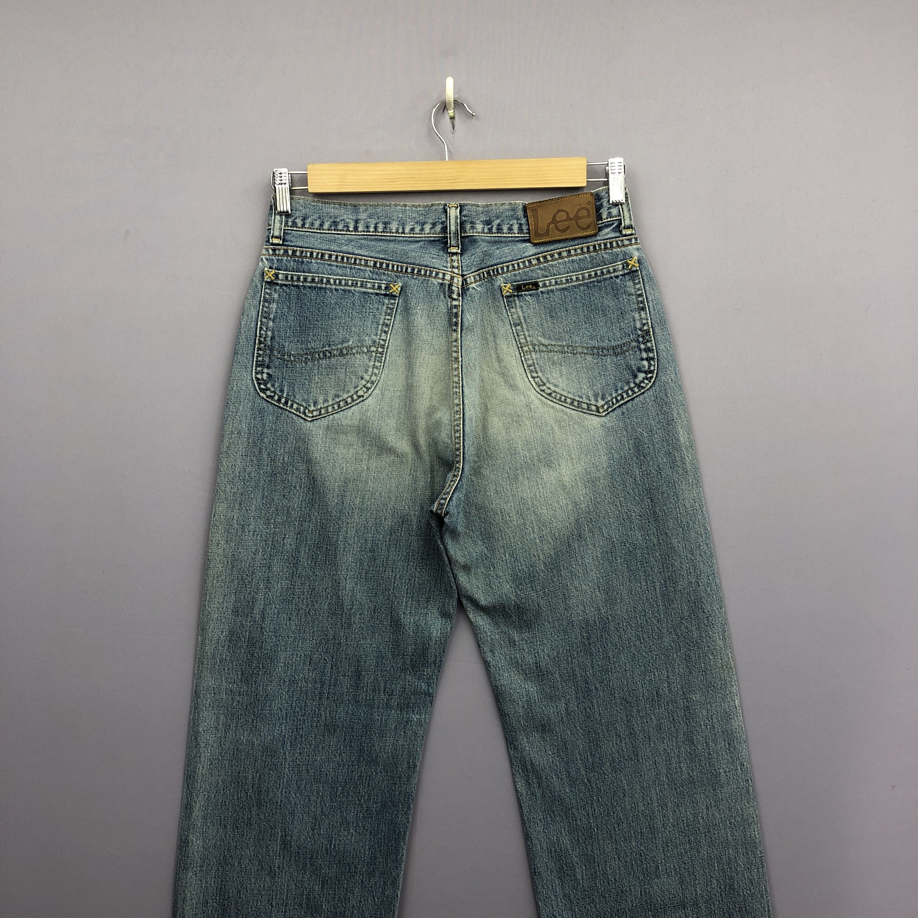 Lee Vintage 80s Lee Riders Selvedge Redline Mud Wash Jeans Denim Size US 30 / EU 46 - 4 Thumbnail