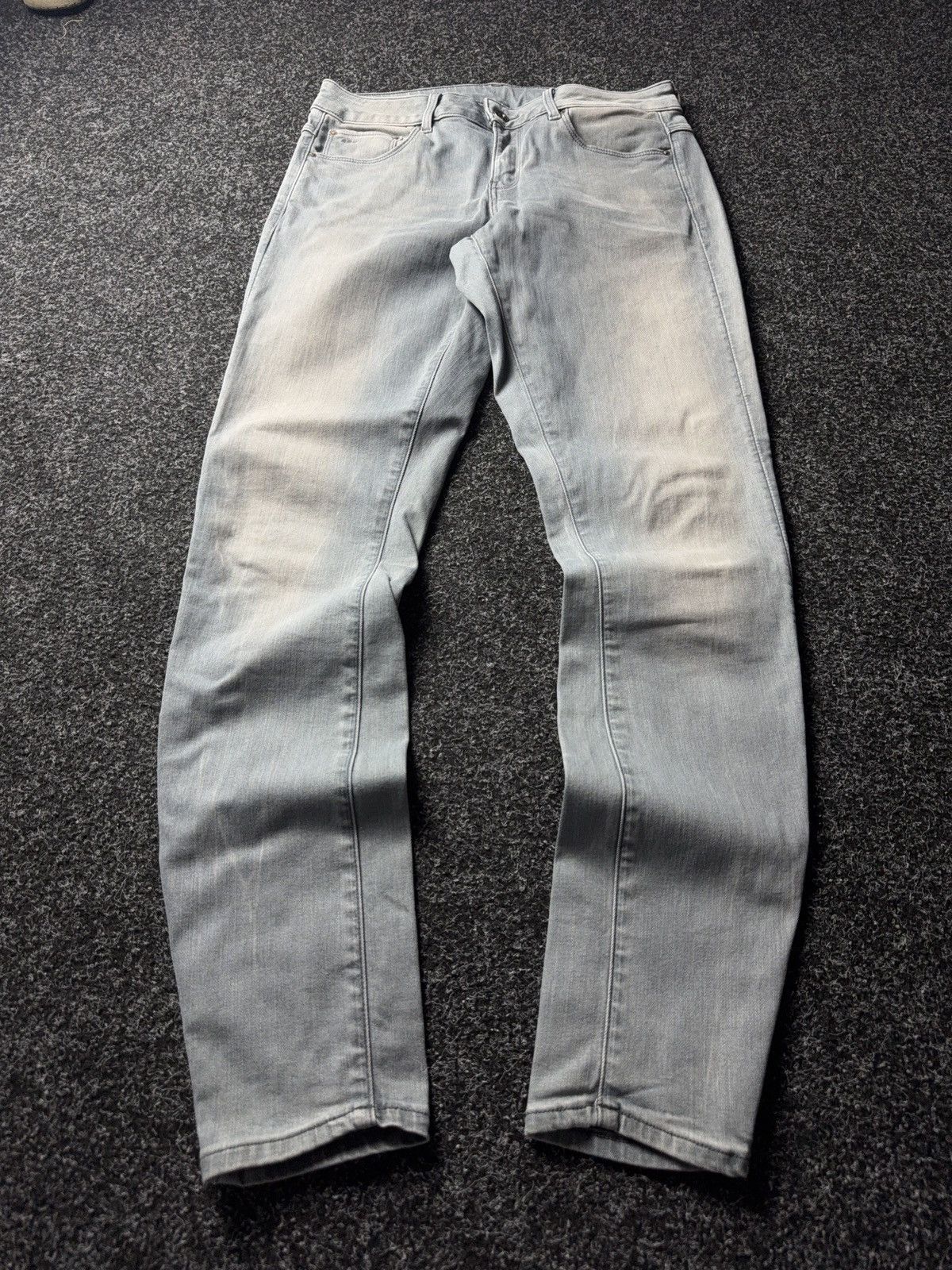 G-Star 00s Retro G-Star RAW 3301 Mid Skinny Faded Grey Denim Jeans Size 30" / US 8 / IT 44 - 1 Thumbnail