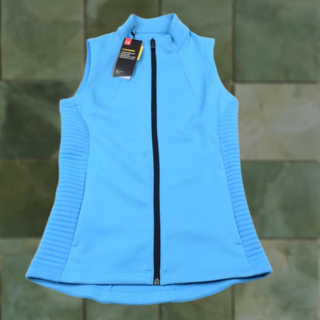 Under Armour Under Armour Storm Daytona Vest Womens XS Blue Full Zip Sleeveless Activewear Size XS / US 0-2 / IT 36-38 - 1 Thumbnail