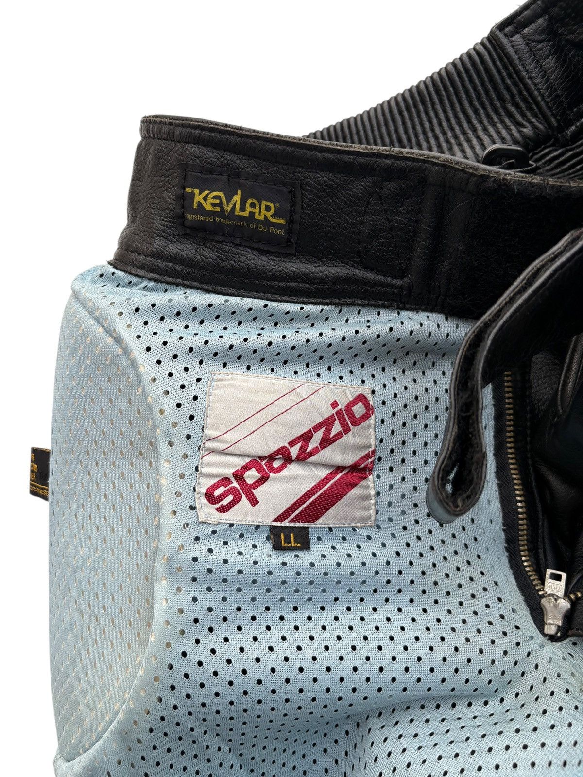 Leather × Vintage Vintage Spazzio Kevlar Riding Bikers Racing Leather Pants Size US 28 / EU 44 - 14 Thumbnail
