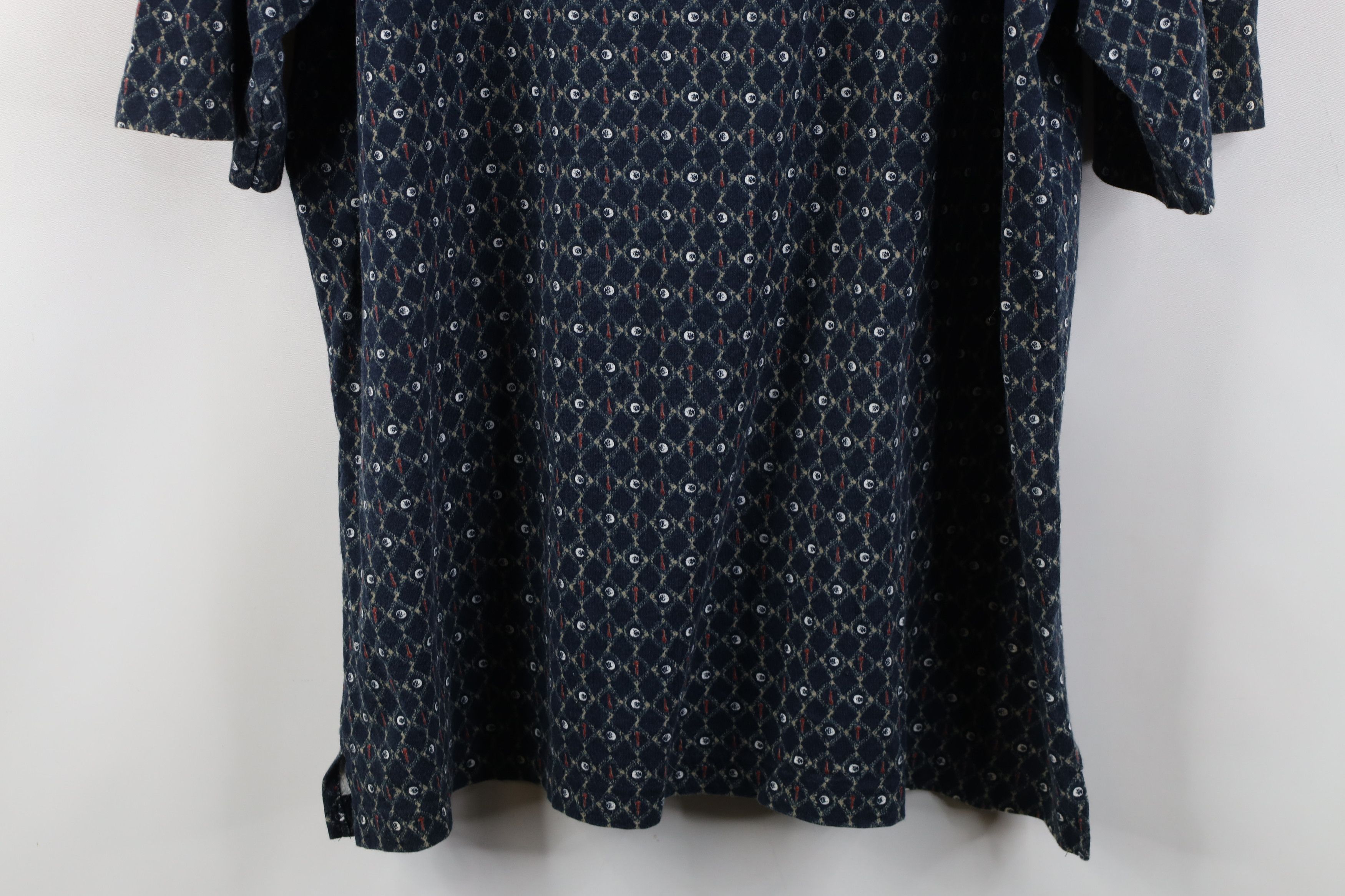 Vintage Vintage 90s Streetwear Ball Tee All Over Print Polo Shirt Size US L / EU 52-54 / 3 - 10 Thumbnail