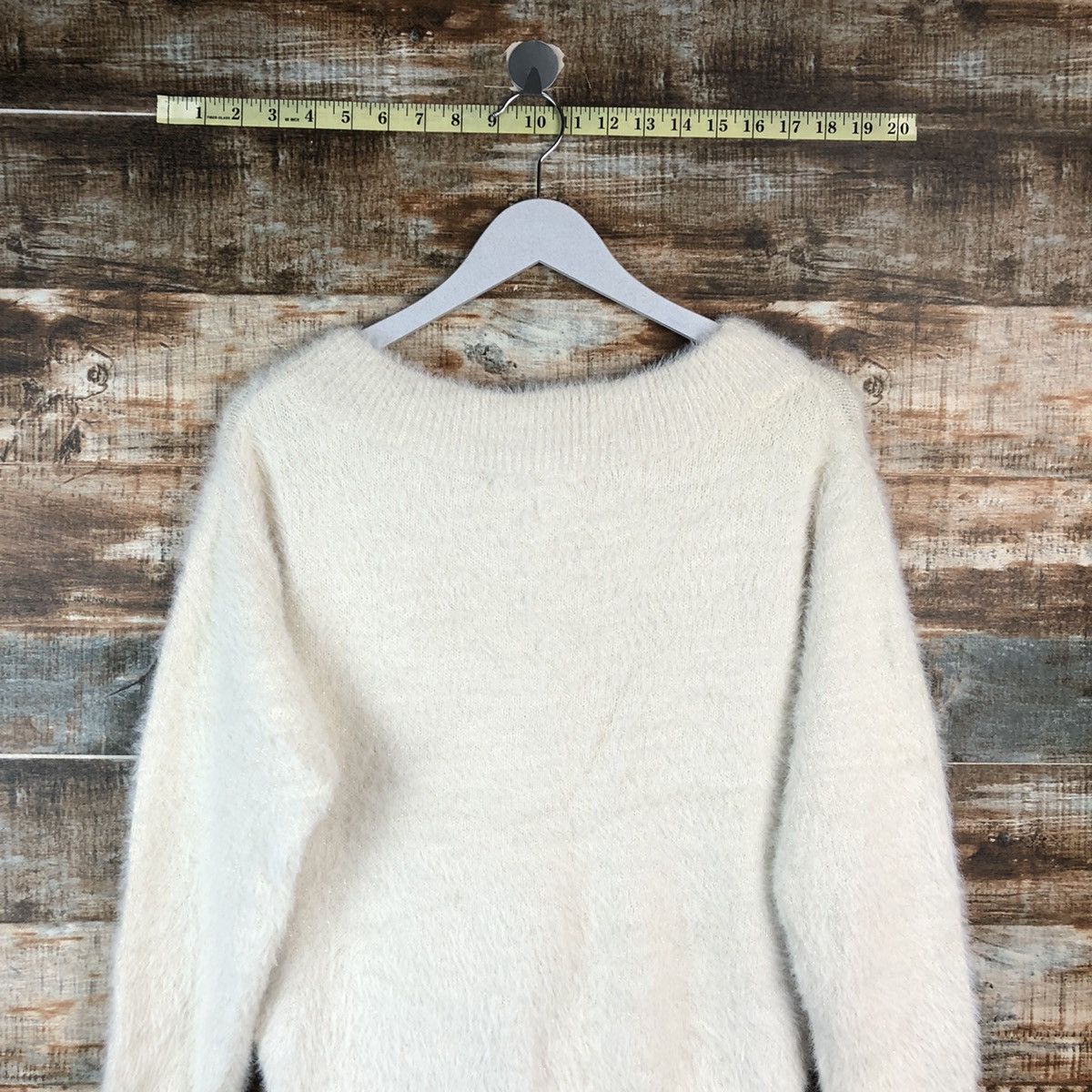 Vintage DLL Majestic Legon Cream Mohair Knitwear #C049 Size M / US 6-8 / IT 42-44 - 13 Thumbnail