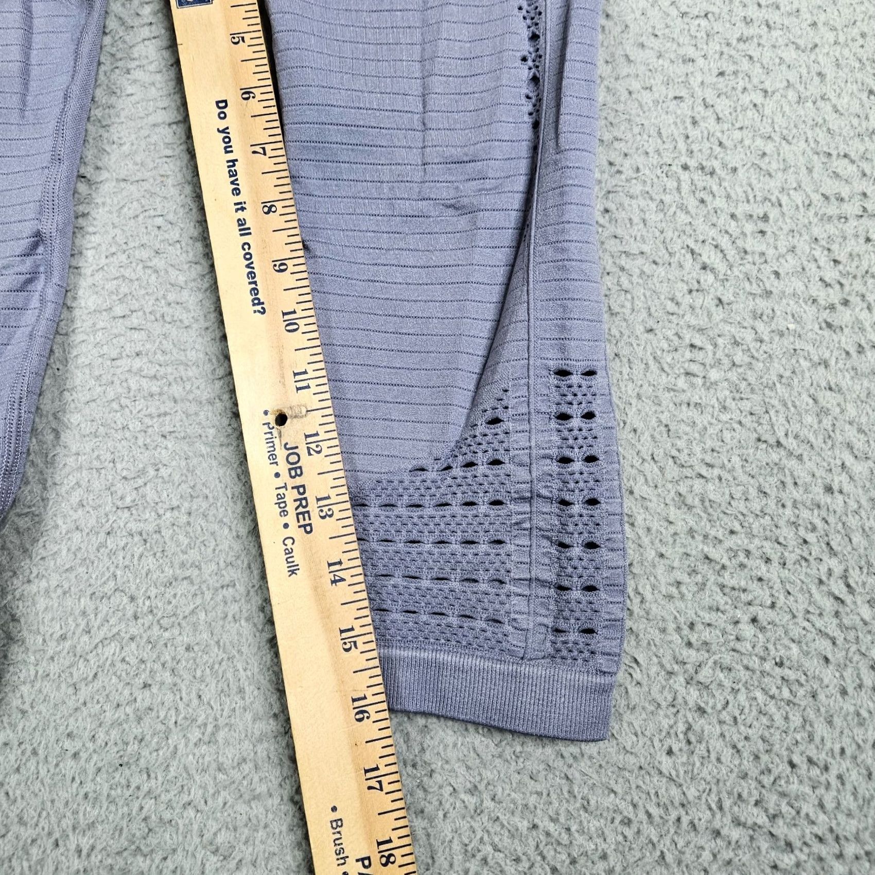 Gymshark Gymshark Cropped Energy Legging M Women Purple Solid Adjustable Waist Regular Skinny Size M Sport Sports 90s? Size 32" / US 10 / IT 46 - 4 Thumbnail