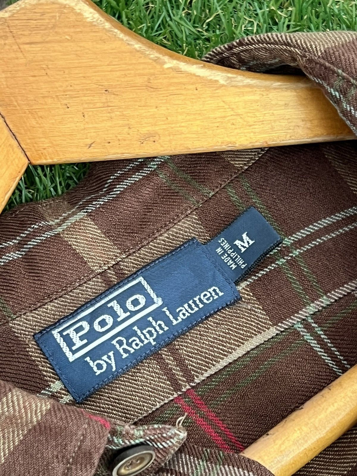 Vintage Polo Ralph Lauren American Plaid Checkered Button Up Shirt Size US M / EU 48-50 / 2 - 8 Thumbnail