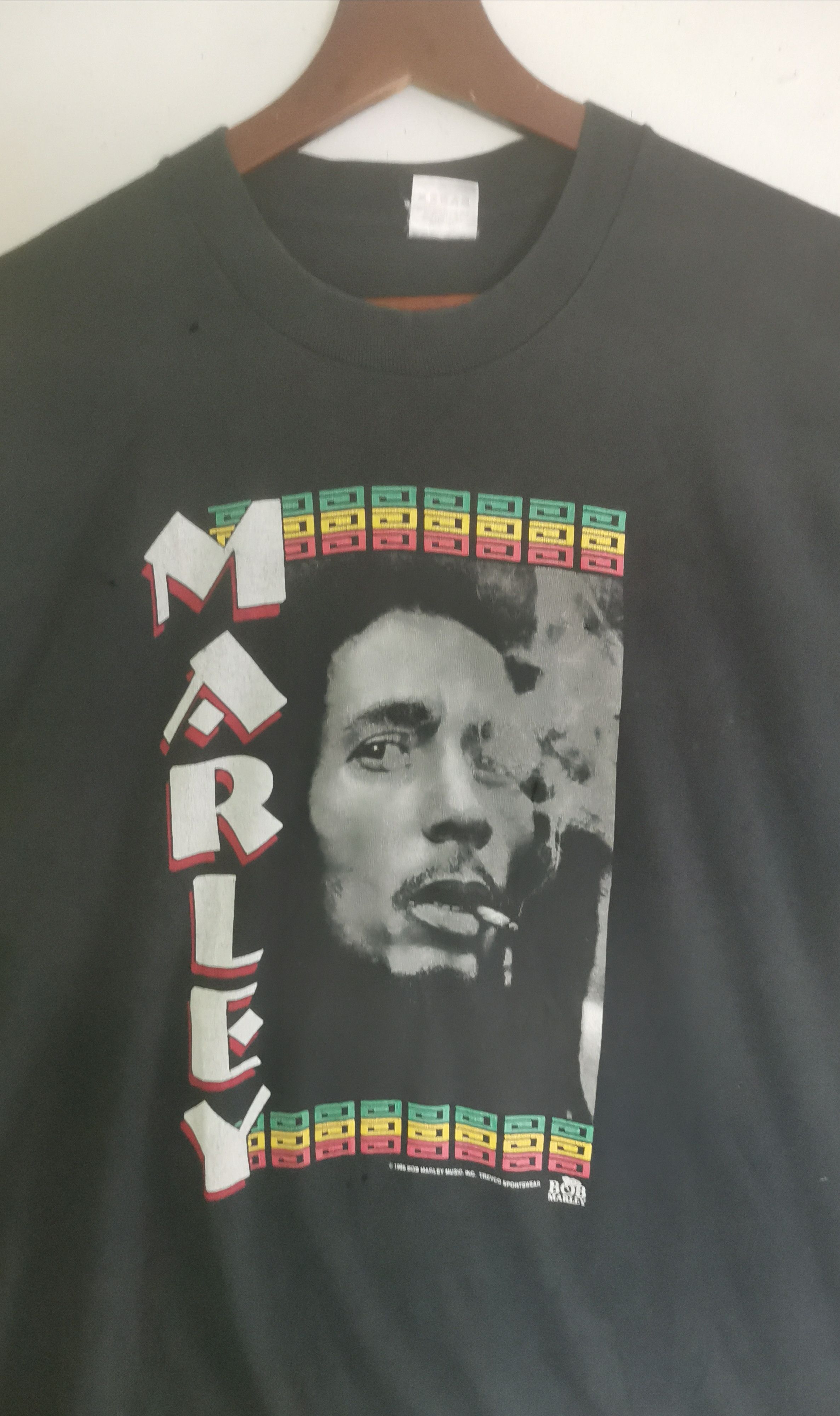 Bob Marley × Vintage Rare vintage Bob Marley t-shirt Size US XL / EU 56 / 4 - 2 Thumbnail