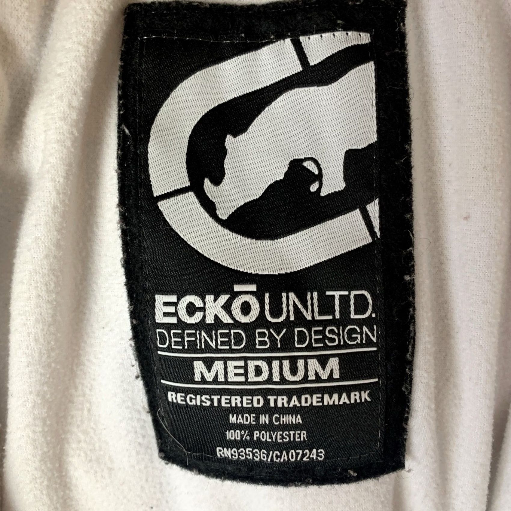 Ecko Unltd. VINTAGE Ecko Unltd Track Jacket Men’s M White Rhino Zipper Hooded Solid Short Sleeve? Size US M / EU 48-50 / 2 - 4 Thumbnail