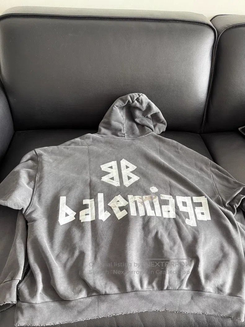 Balenciaga Balenciaga Masking Tape Hoodie Size US M / EU 48-50 / 2 - 5 Thumbnail