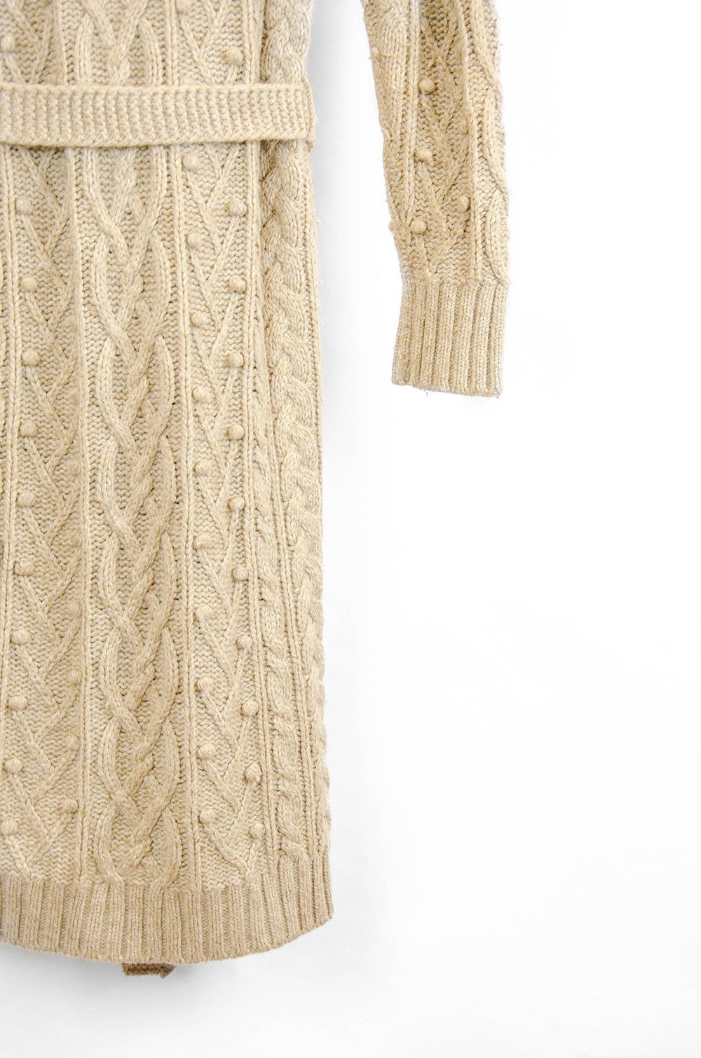 Ralph Lauren Ralph Lauren Cable Knit Cardigan Coat – L Size L / US 10 / IT 46 - 10 Thumbnail