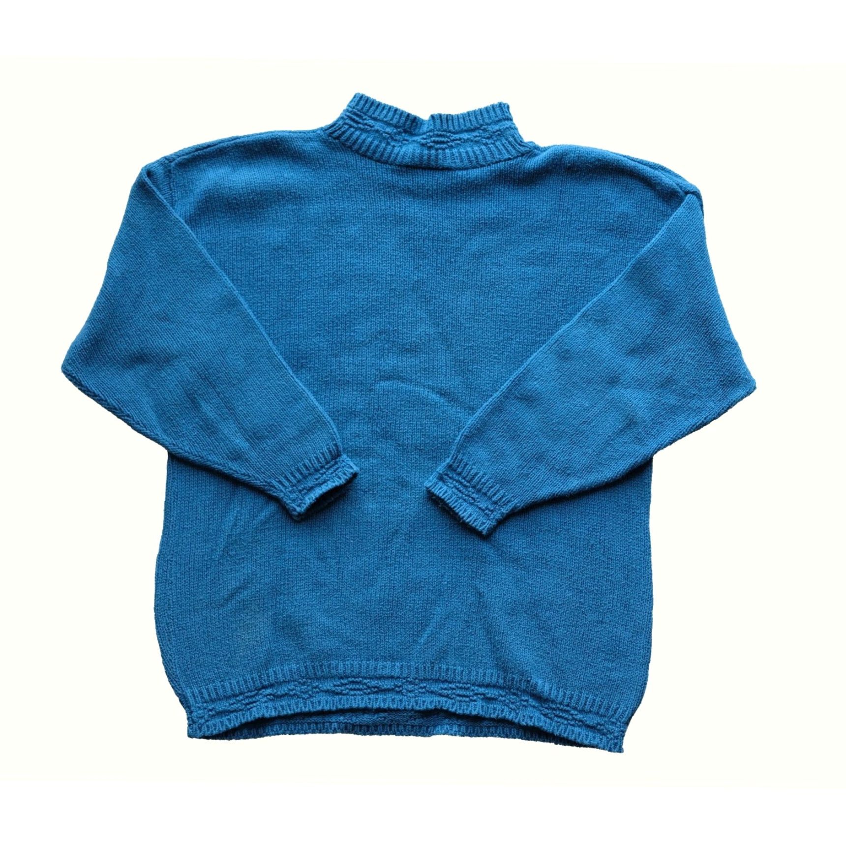 Sunflower VINTAGE OBJECTS DART SWEATER Sweatshirt Mock Neck Men SZ M 90s Sunflower Blue Cotton Pullover Casual USA Size US M / EU 48-50 / 2 - 3 Thumbnail