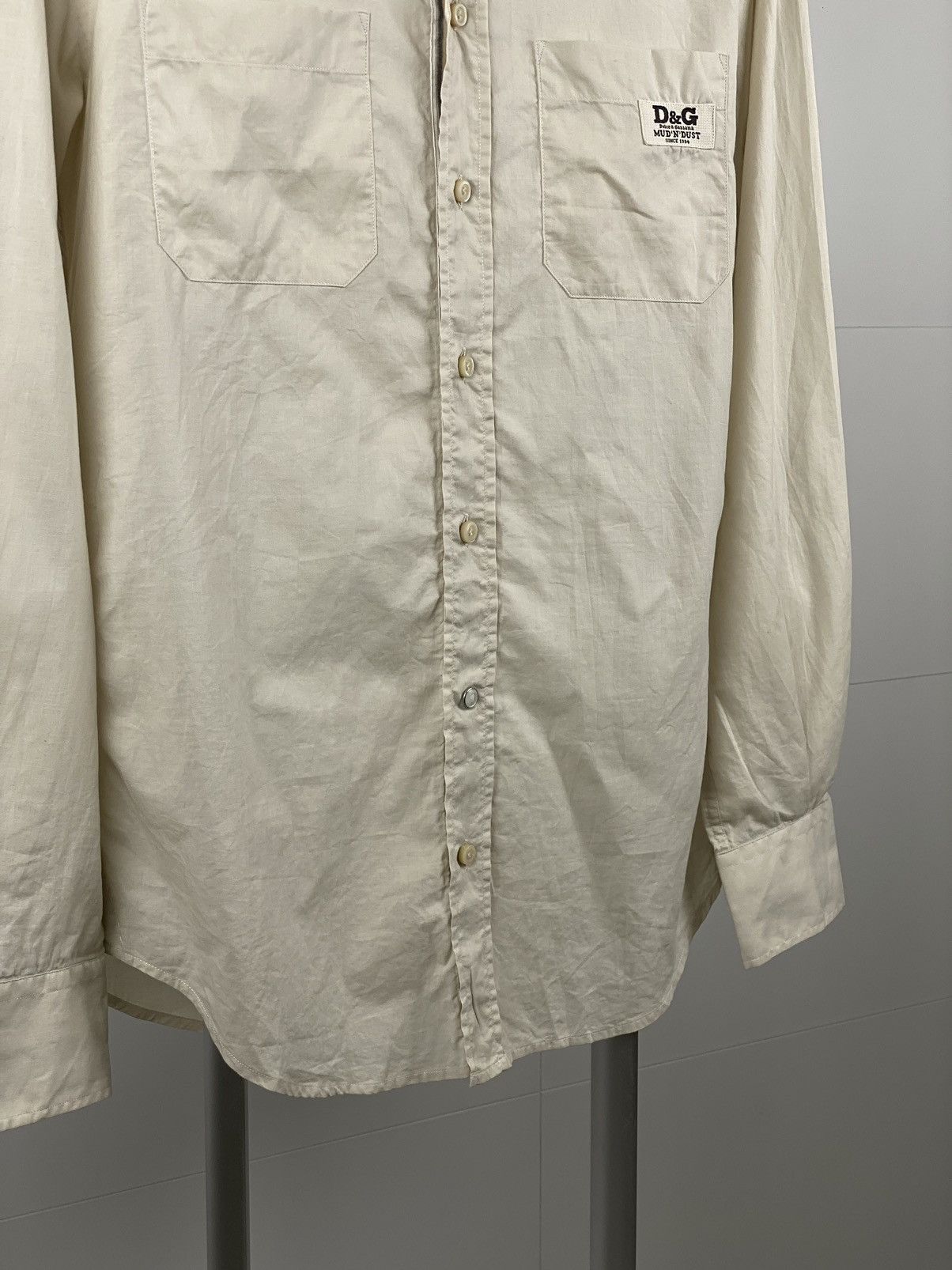 Dolce & Gabbana × Vintage Dolce & Gabbana shirt double collar logo D&G size 50 Size US M / EU 48-50 / 2 - 4 Thumbnail