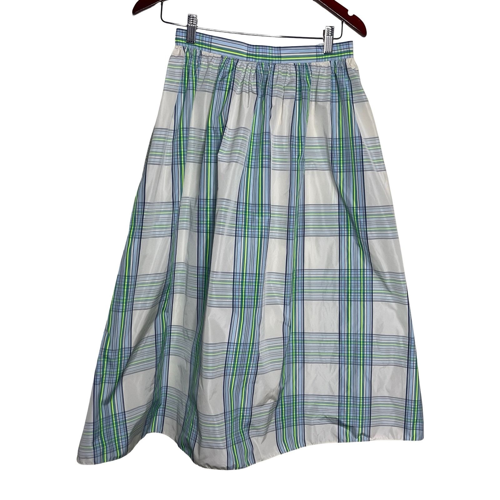 Akris Akris Punto Check Print Midi Skirt Sz 4 Size 27" / US 4 / IT 40 - 3 Thumbnail