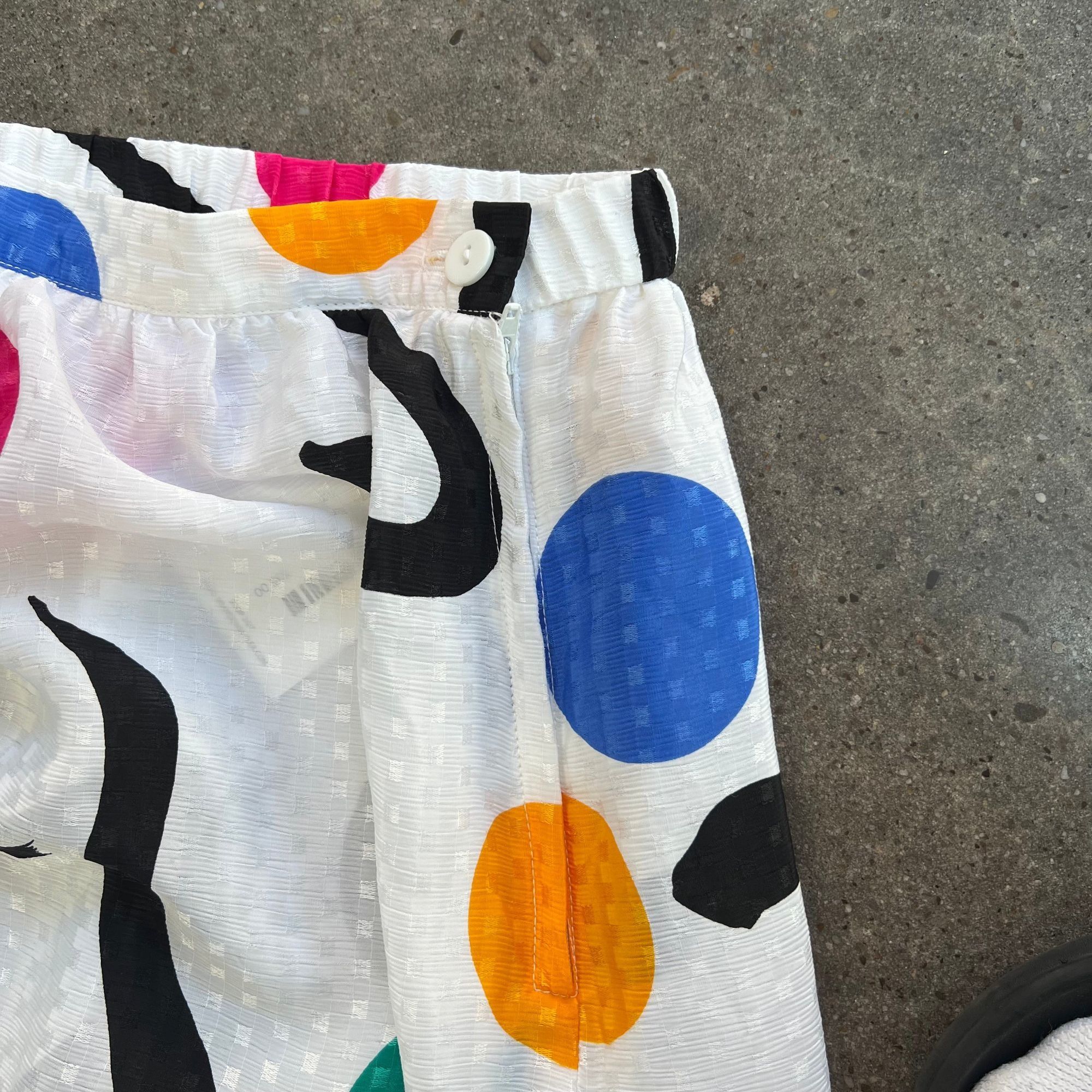 Vintage Vintage 80s Pattern Skirt - Retro Geometric Print, High-Wais Size 28" / US 6 / IT 42 - 4 Thumbnail