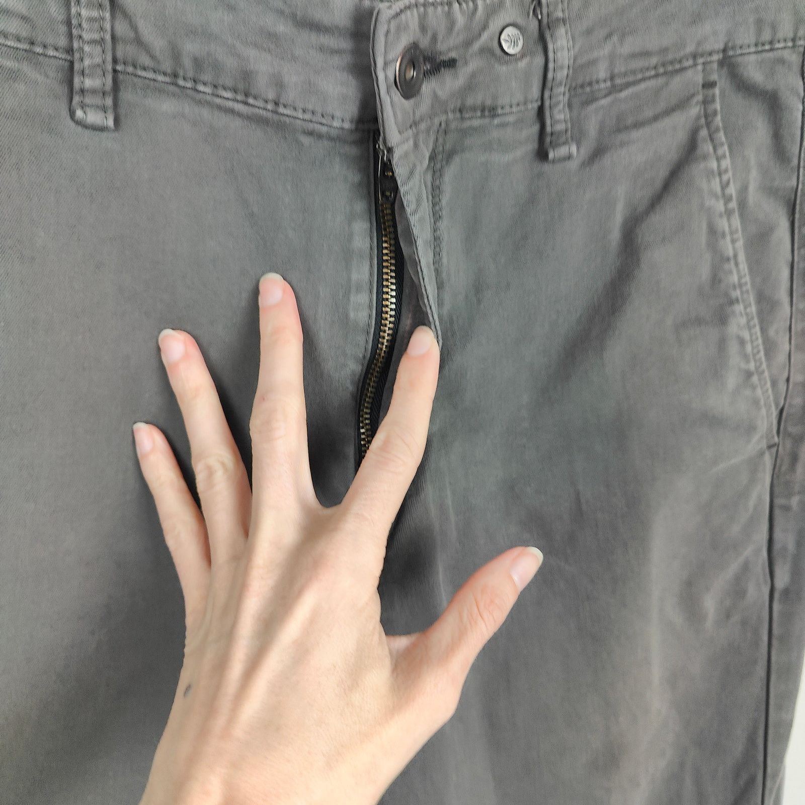 Rag & Bone Rag & Bone Chino Pants Mens 31 Gray Slim Fit Casual Size US 31 - 3 Thumbnail