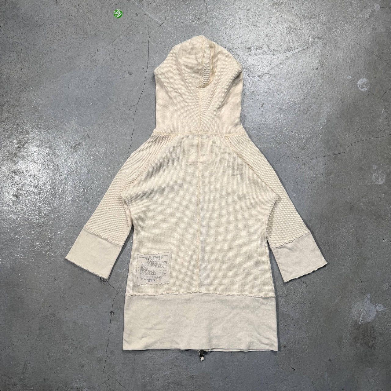 GOA Vintage G.O.A Japan Waffle Knit High Neck Hoodie Size ONE SIZE - 2 Thumbnail