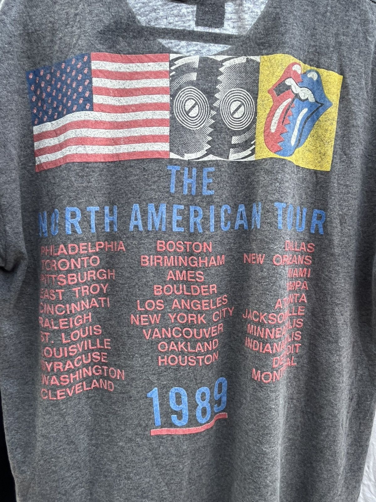 Vintage Vintage 80s Rolling Stones 'The North America Tour 1989' Size US L / EU 52-54 / 3 - 6 Thumbnail
