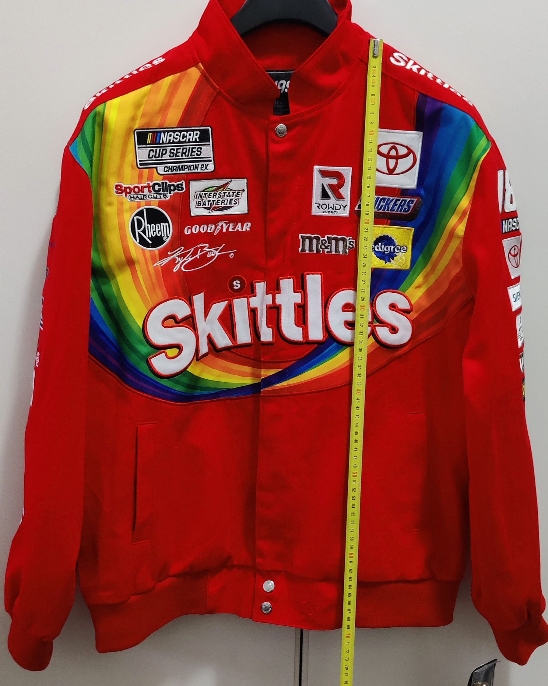 JH Design × NASCAR NASCAR Jacket, Kyle Busch Skittles - Limited Edition Size US M / EU 48-50 / 2 - 12 Thumbnail