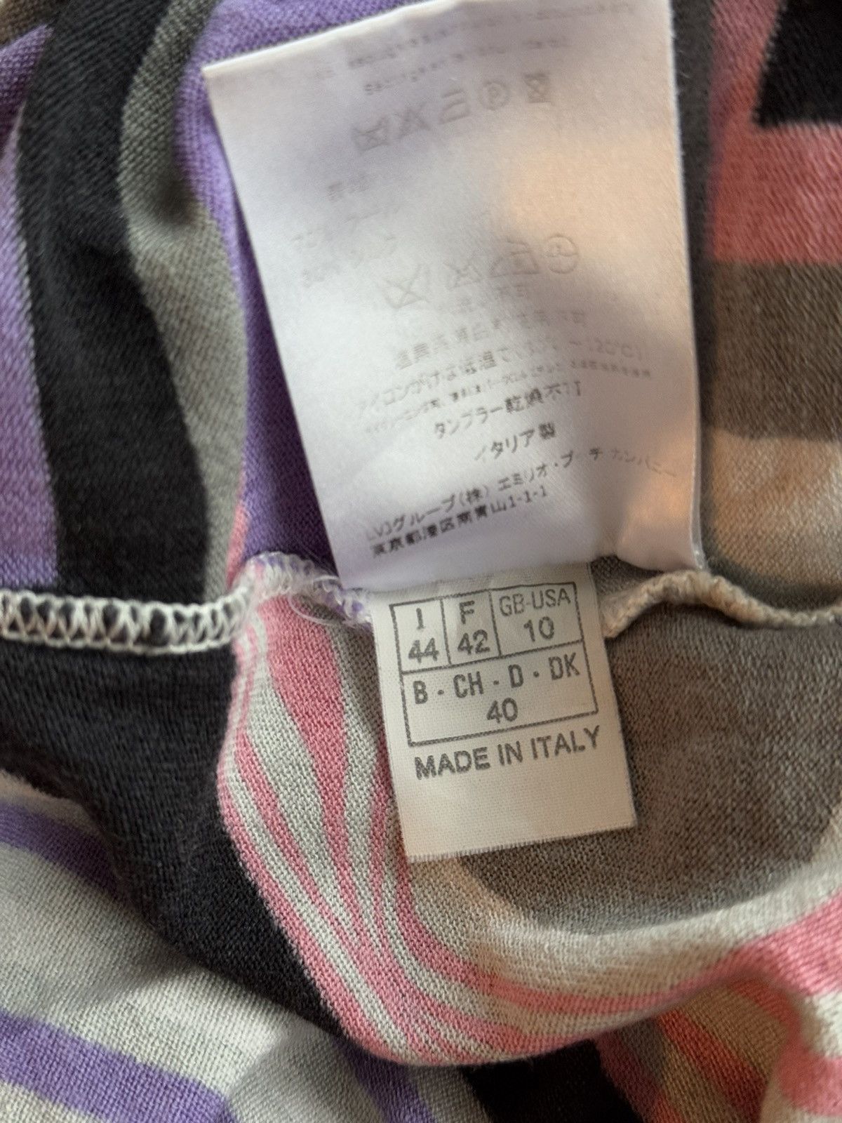 Designer × Emilio Pucci × Vintage Emilio Pucci wool silk blend coloured sweater Size L / US 10 / IT 46 - 7 Thumbnail