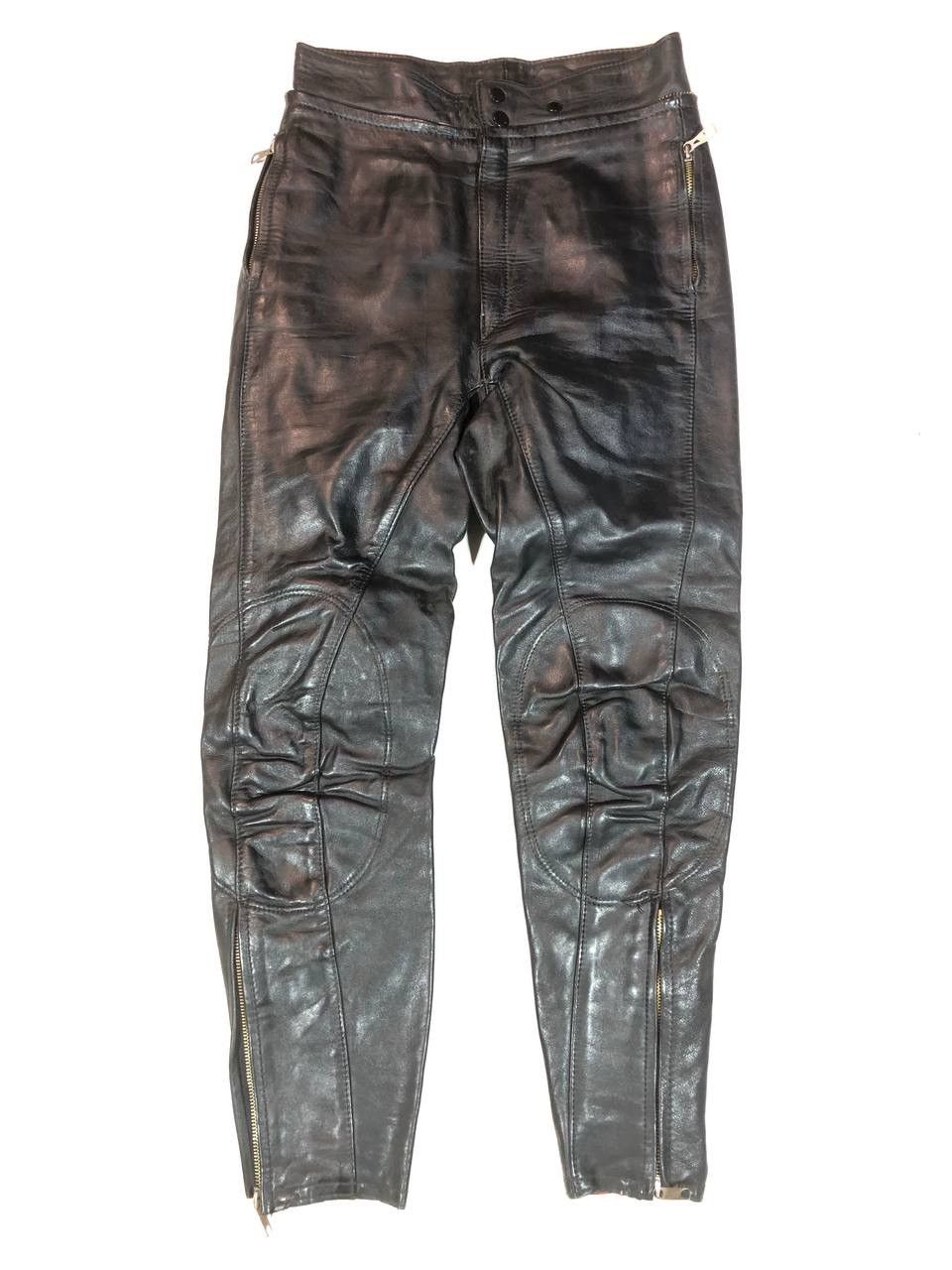 Genuine Leather × Vintage Harro Vintage Leather Racing Moto Pants Size US 28 / EU 44 - 1 Thumbnail