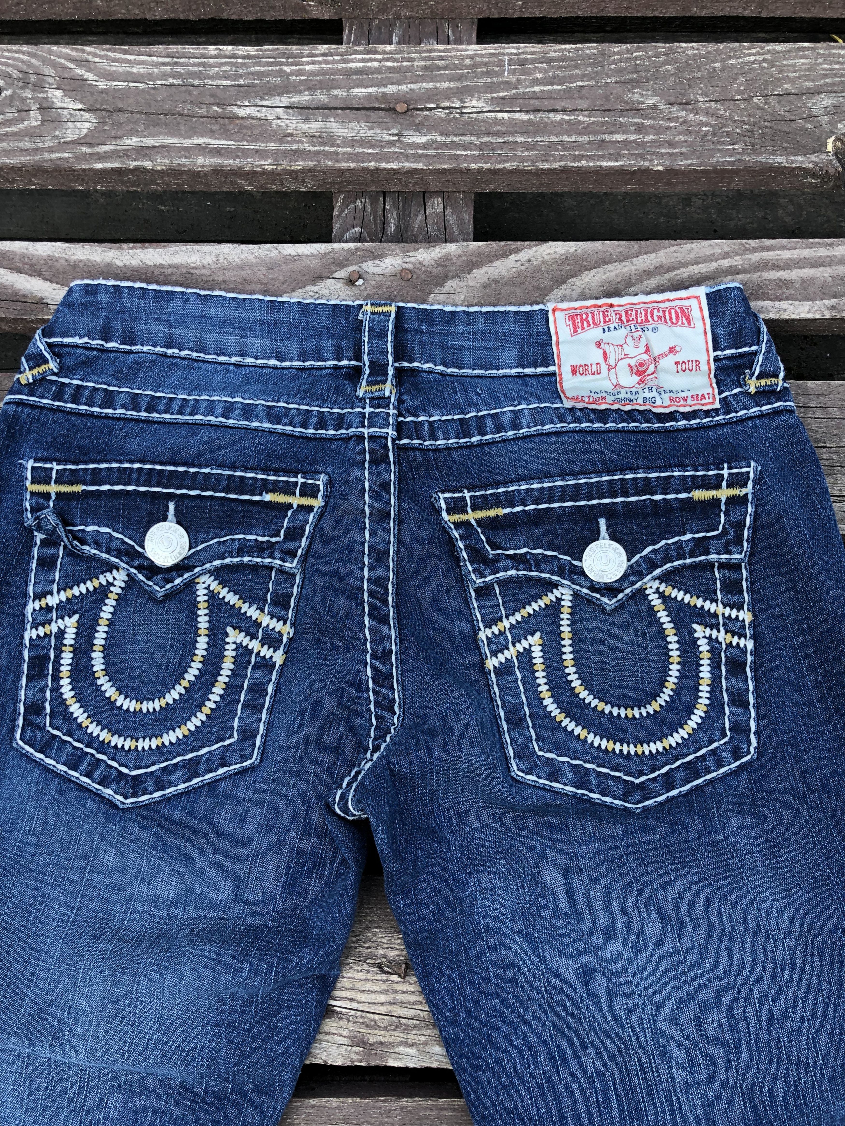 True Religion True Religion Y2K Vintage Johnny Big T Denim Jeans Size 29 Size 29" - 12 Thumbnail