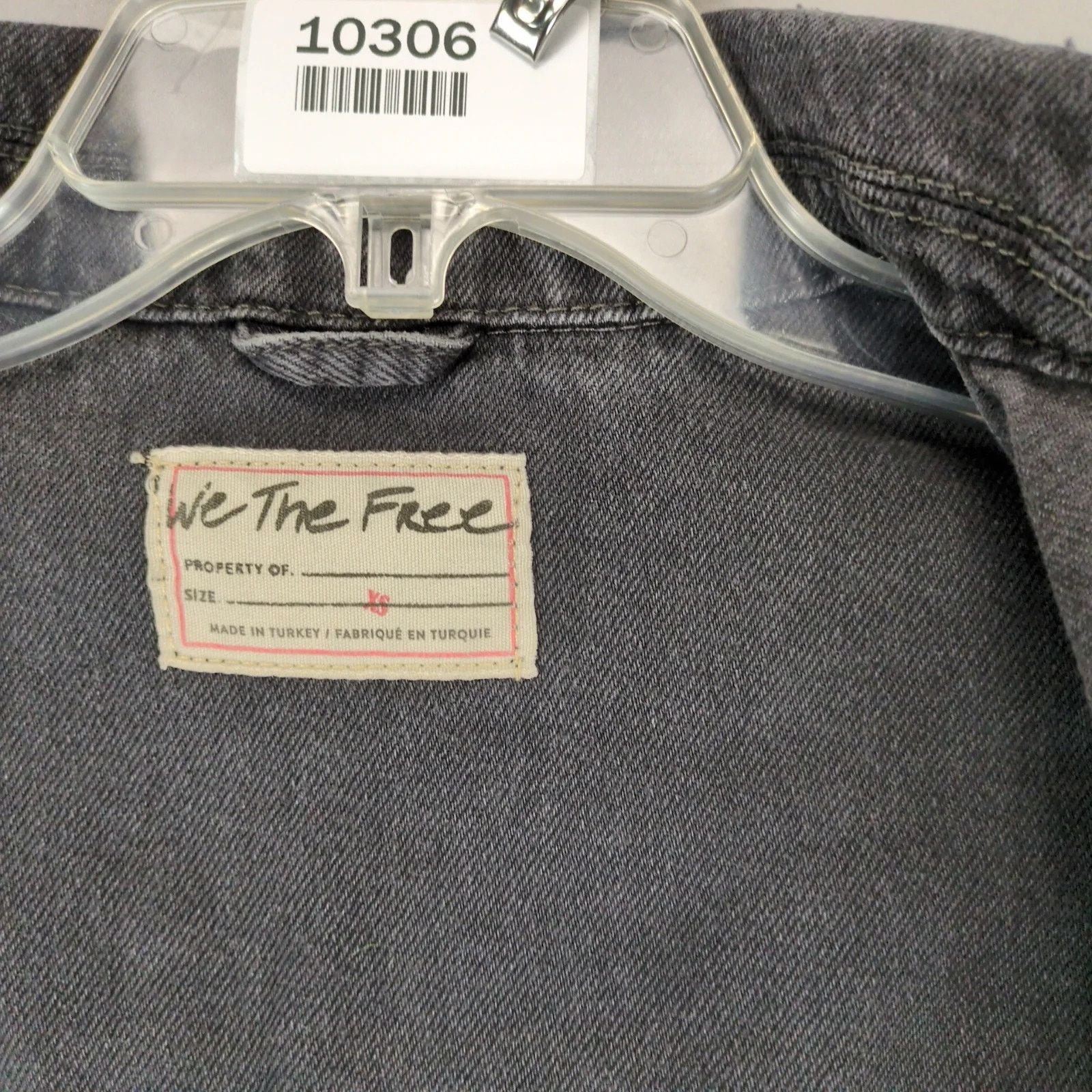 Free People We the Free People Jolene Trucker Black Denim Jean Jacket XS Size XS / US 0-2 / IT 36-38 - 4 Thumbnail