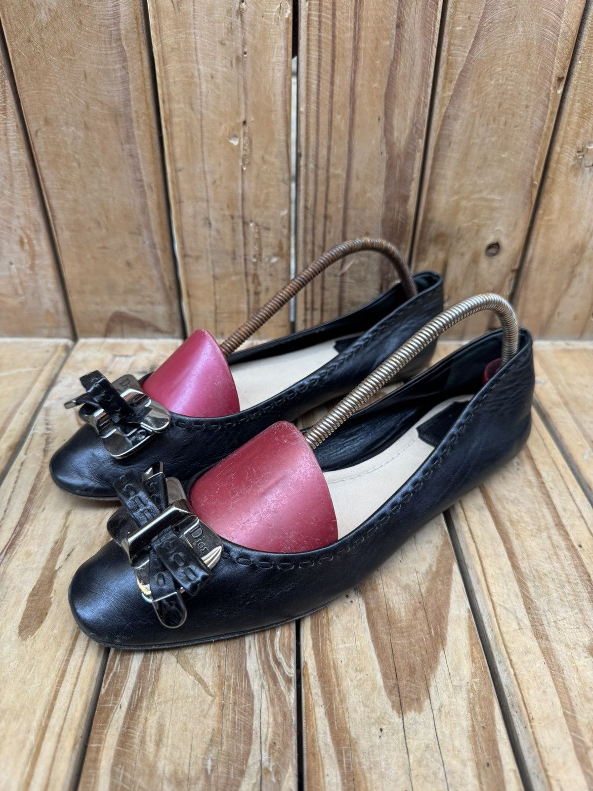 Christian Dior Monsieur Christian Dior black Women’s leather flats EUR 37 US 7 UK 4 Size US 7 / IT 37 - 6 Thumbnail