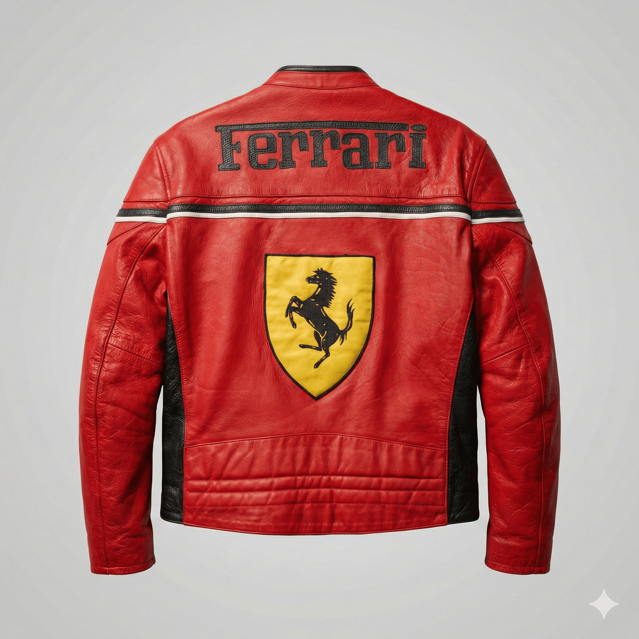 Ferrari Vintage Ferrari F1 Racing Leather Jacket Moto Biker Retr Y2K Size US L / EU 52-54 / 3 - 2 Thumbnail