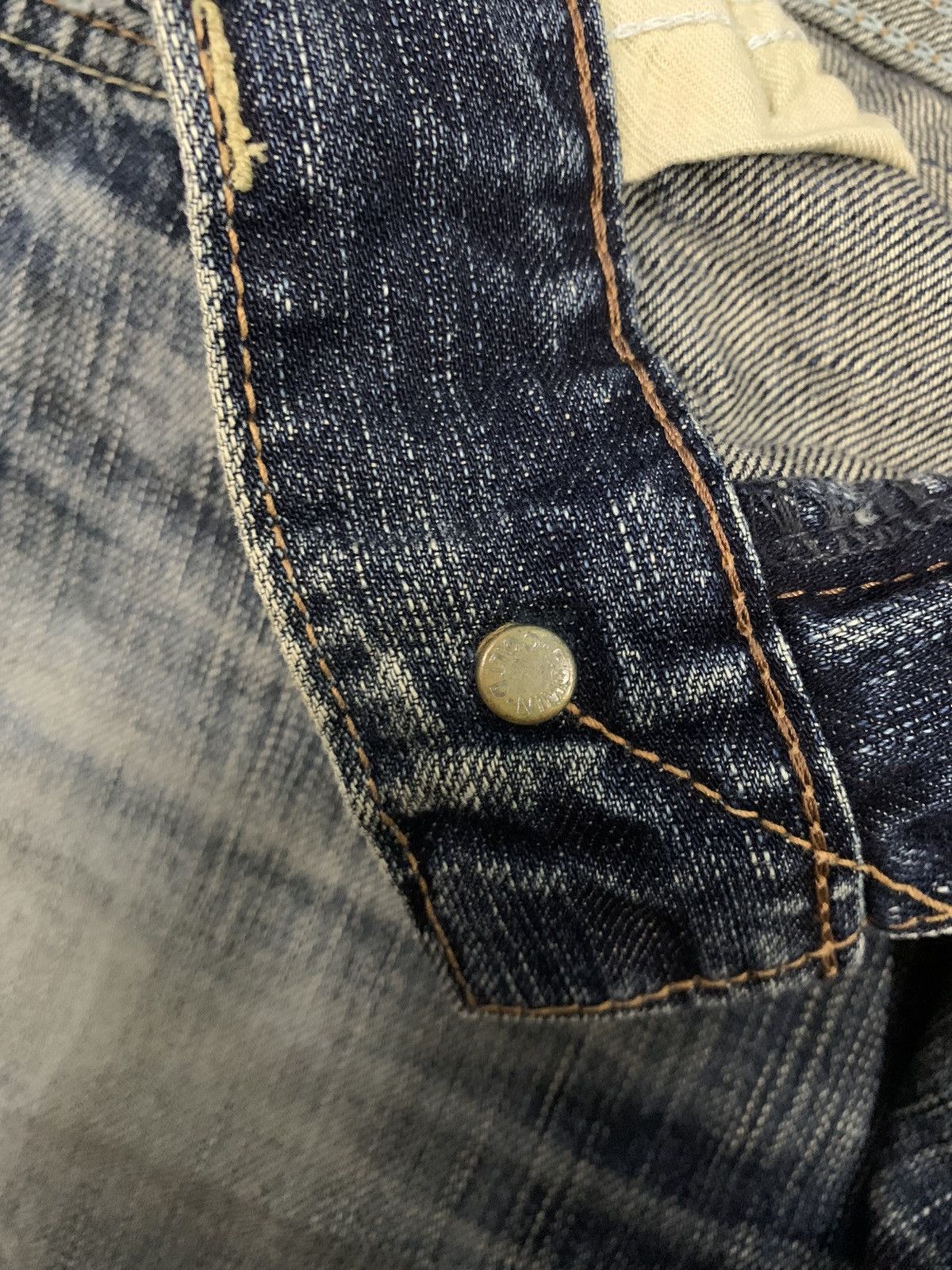 Edwin Vintage Edwin 503 BlueTrip Distressed Jeans Made in Japan Size US 31 - 5 Thumbnail