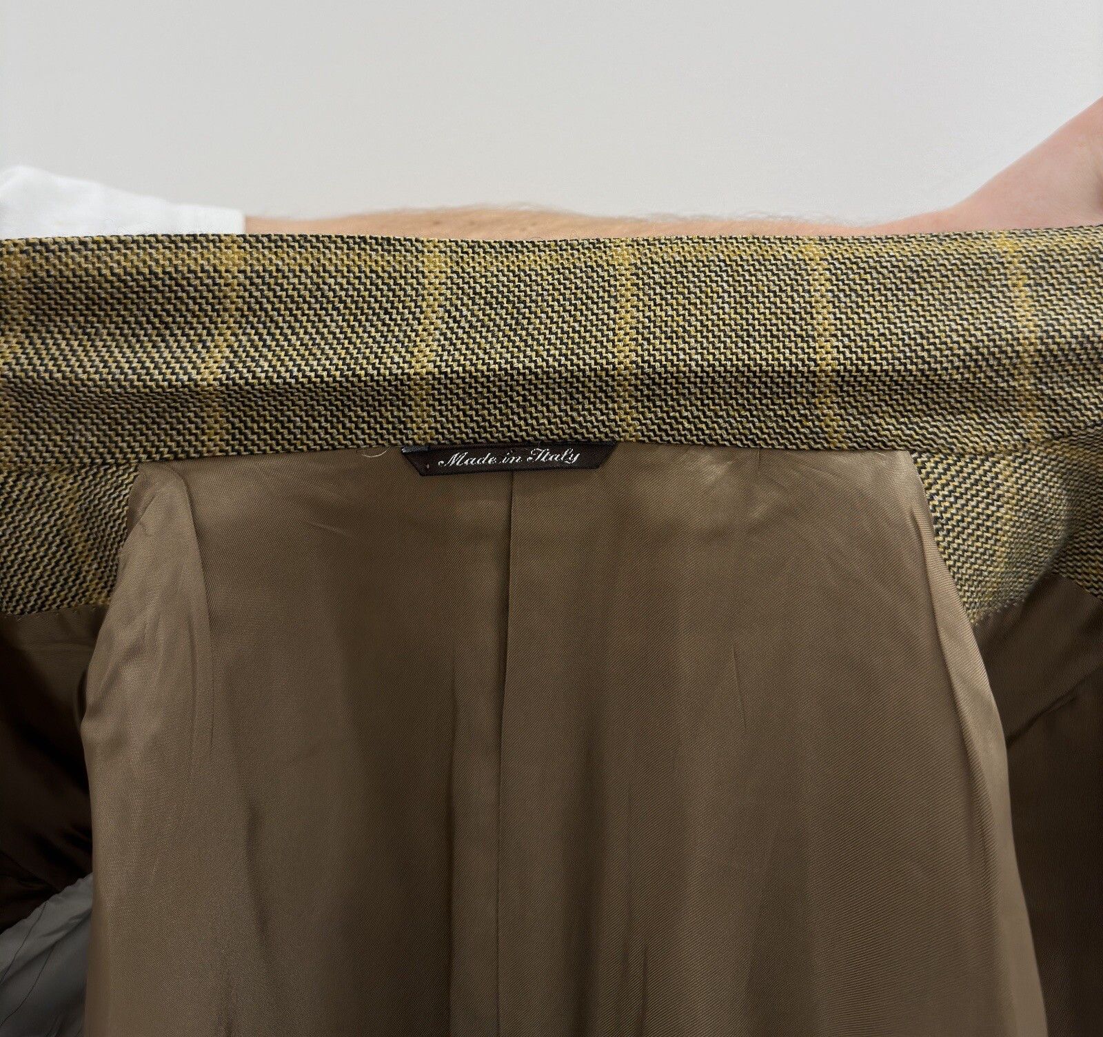 Canali CANALI wool checkedplaid blazer mens jacket IT-52R US-42R Size 52R - 15 Thumbnail
