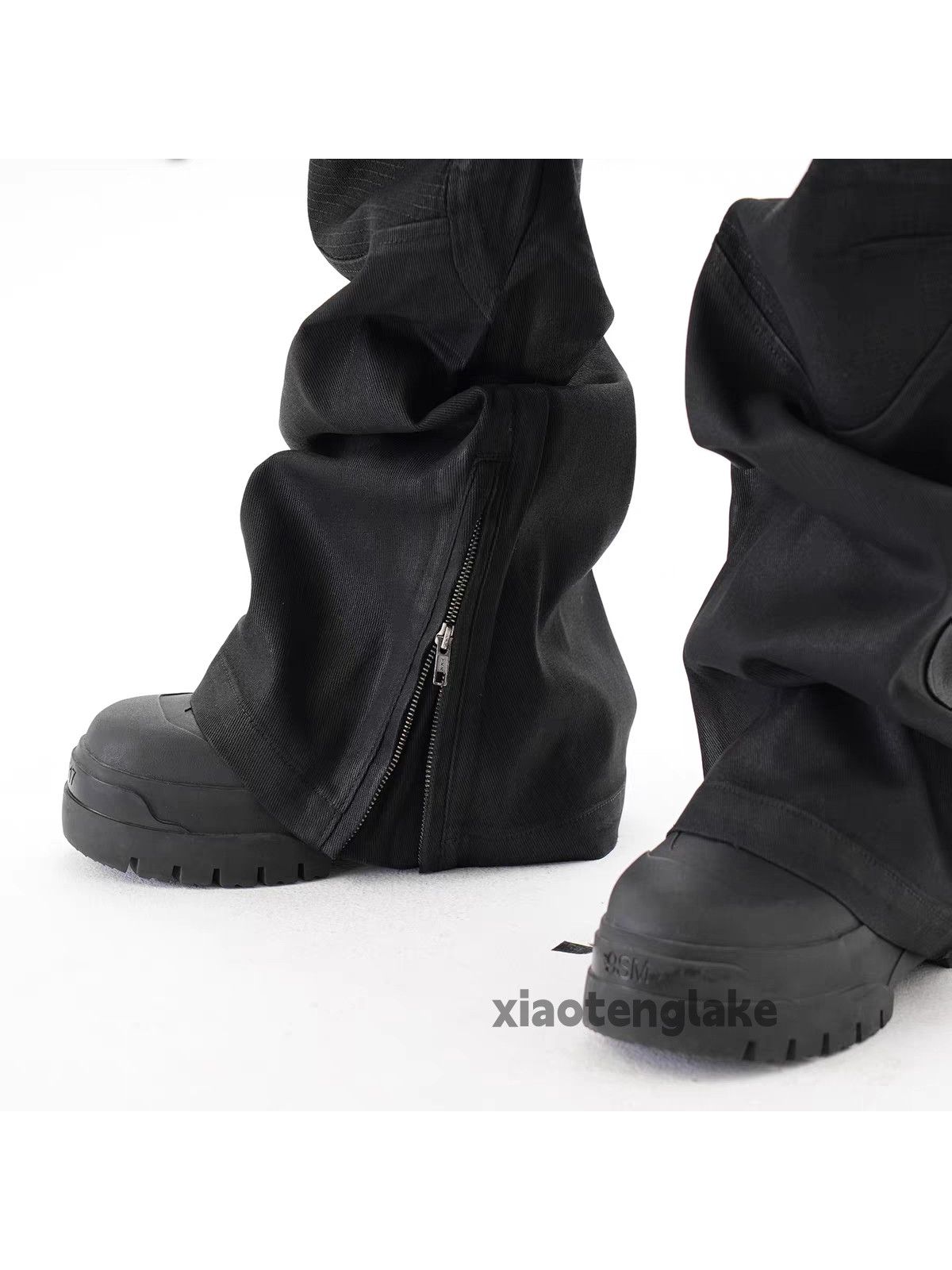 Jean ltx wax coated punk grunge bootcut stack jeans Size US 36 / EU 52 - 7 Thumbnail