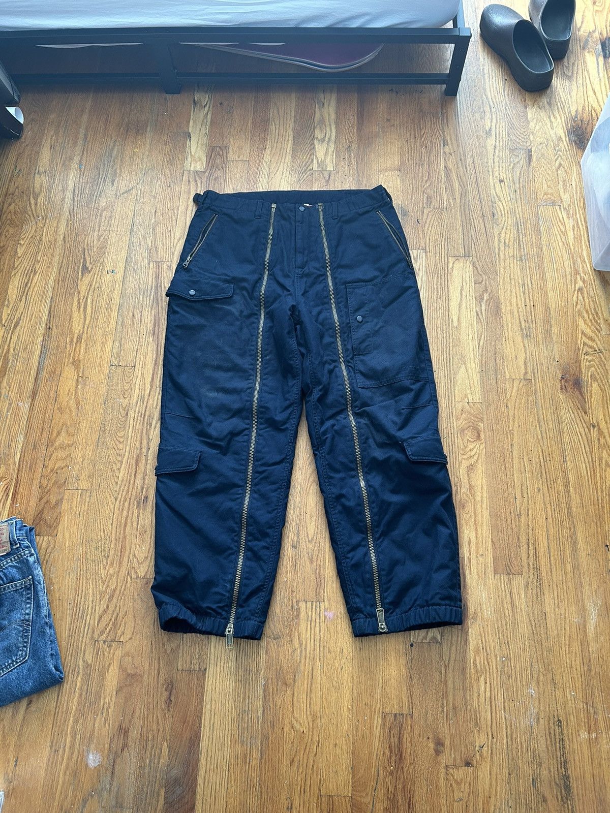 image of Alpha Industries Cotton Twill Pants in Blue, Men's (Size 38)