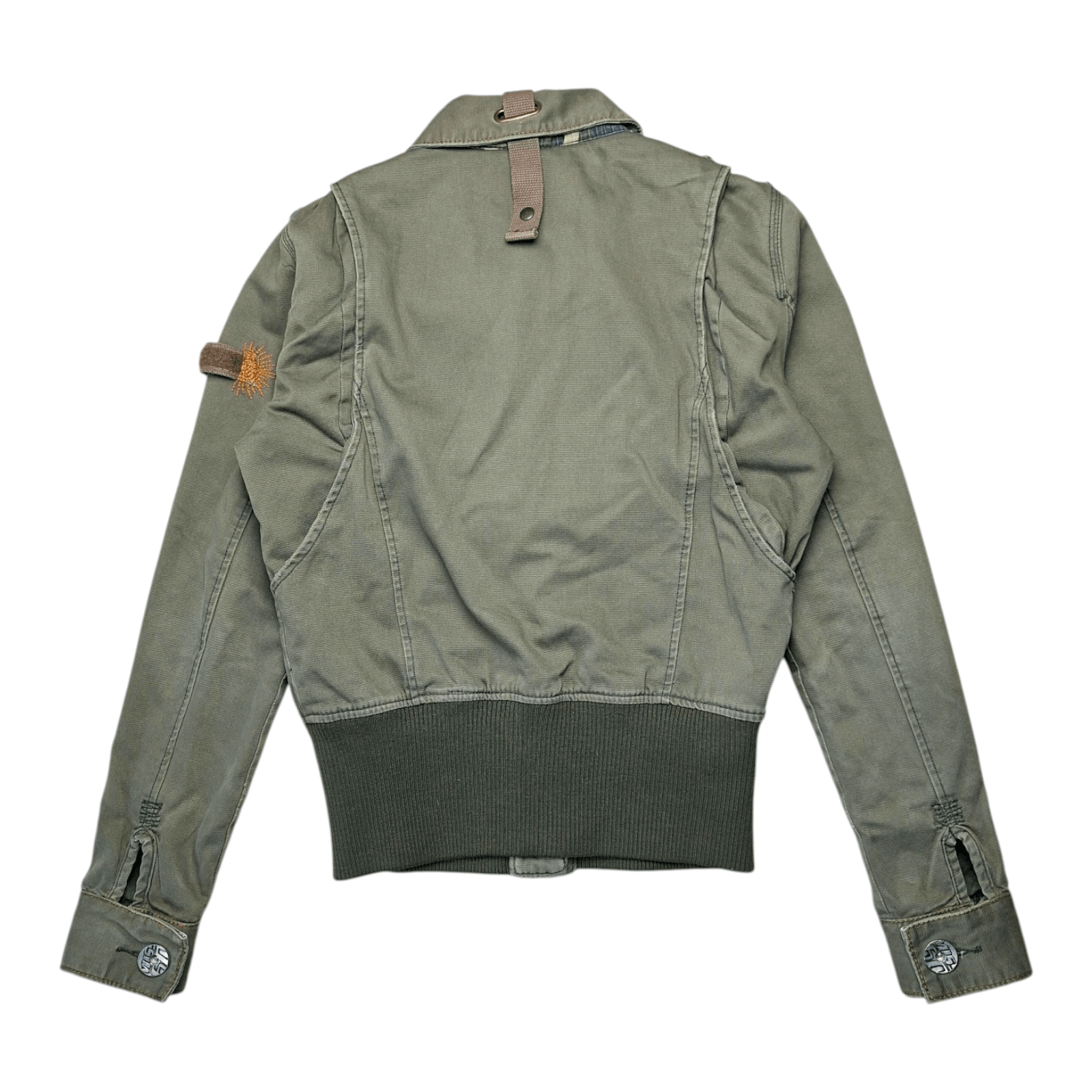 Miss Sixty Miss Sixty Military Jacket Khaki Green Utility Bomber Size S / US 4 / IT 40 - 12 Thumbnail