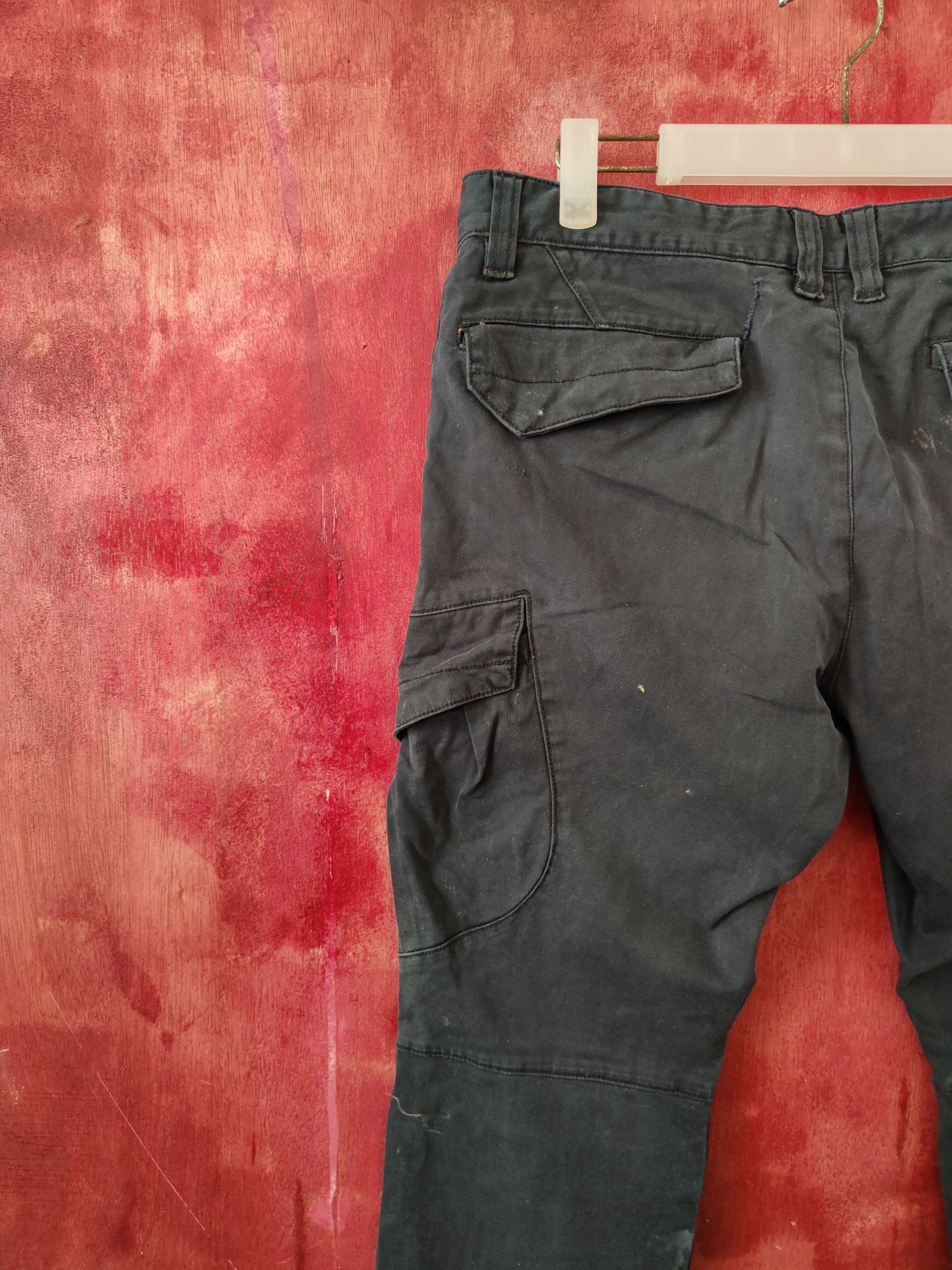 Japanese Brand BG Dark Blue Multipocket Tactical Cargo Pants #S2138 Size US 32 / EU 48 - 8 Thumbnail